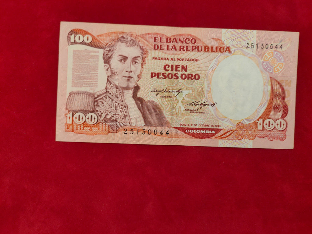 BANK OF REPUBLICA COLAMBIA 100 CIEN (D416)