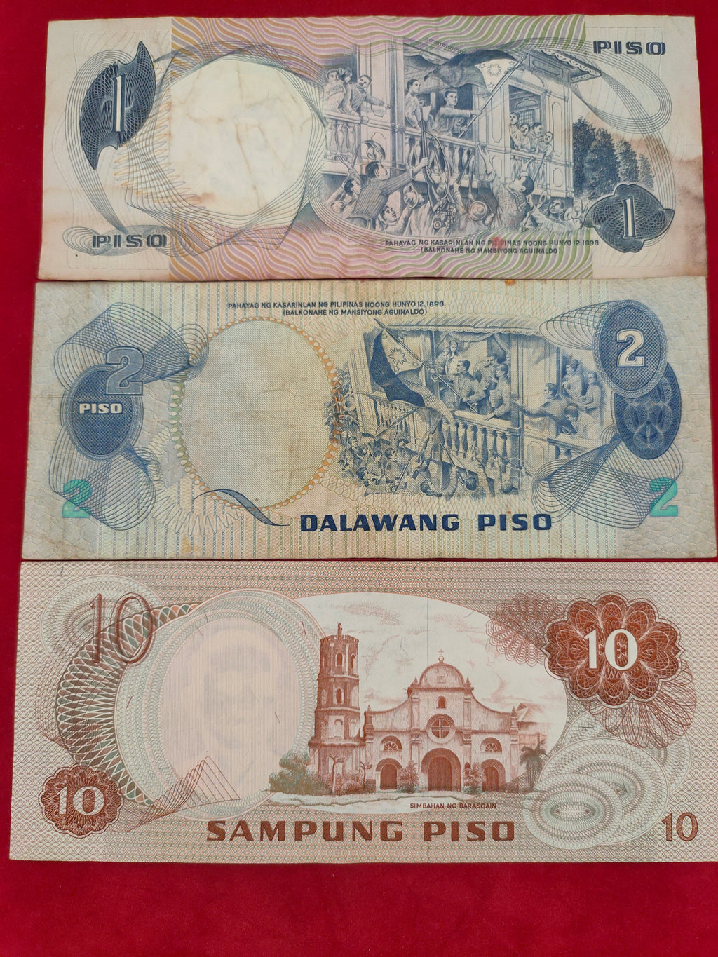 CENTRAL BANK OF PHILIPPINES 1,2,10,20,50,100,1000,500 PLSO (D450)