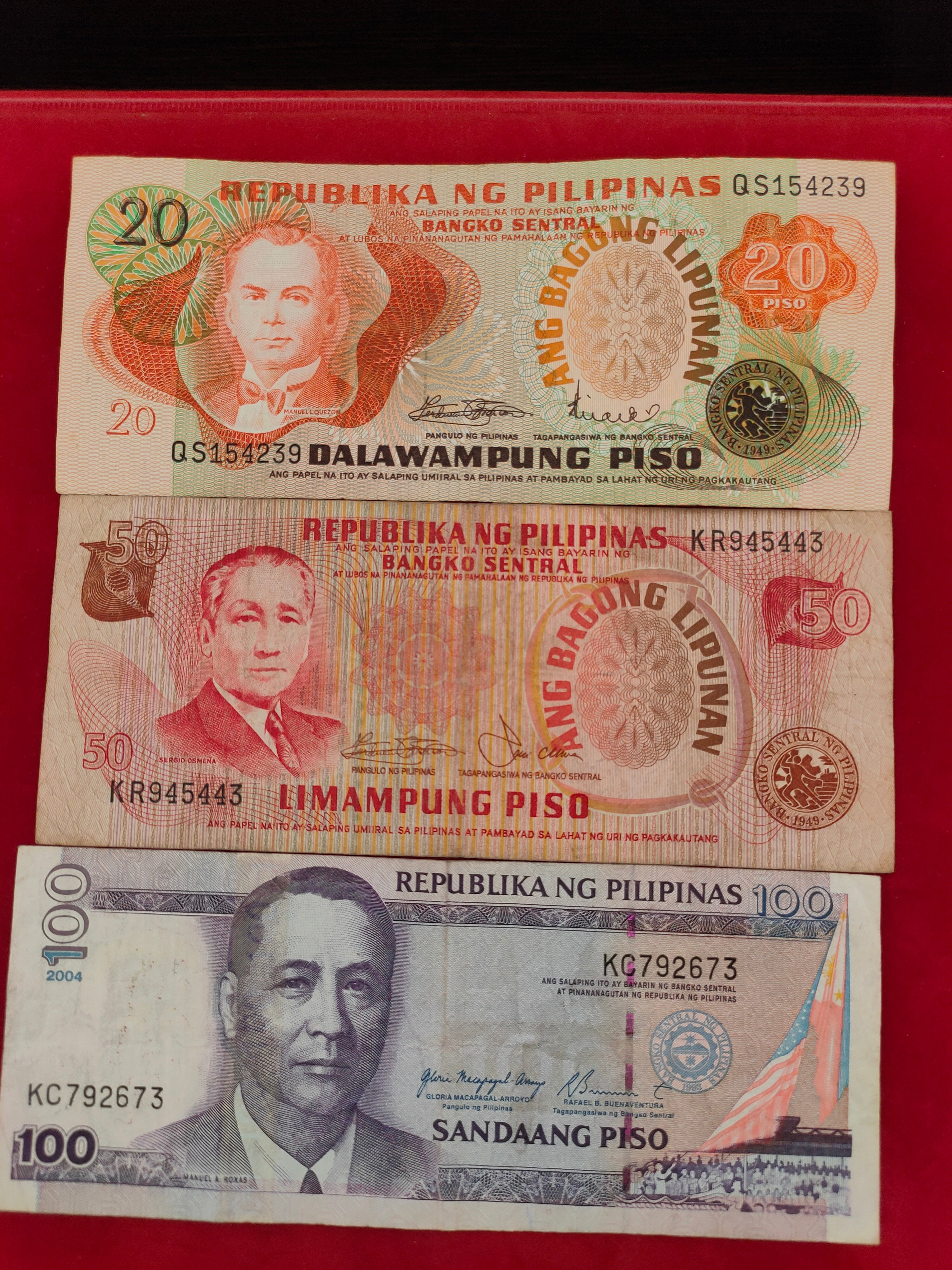 CENTRAL BANK OF PHILIPPINES 1,2,10,20,50,100,1000,500 PLSO (D450)