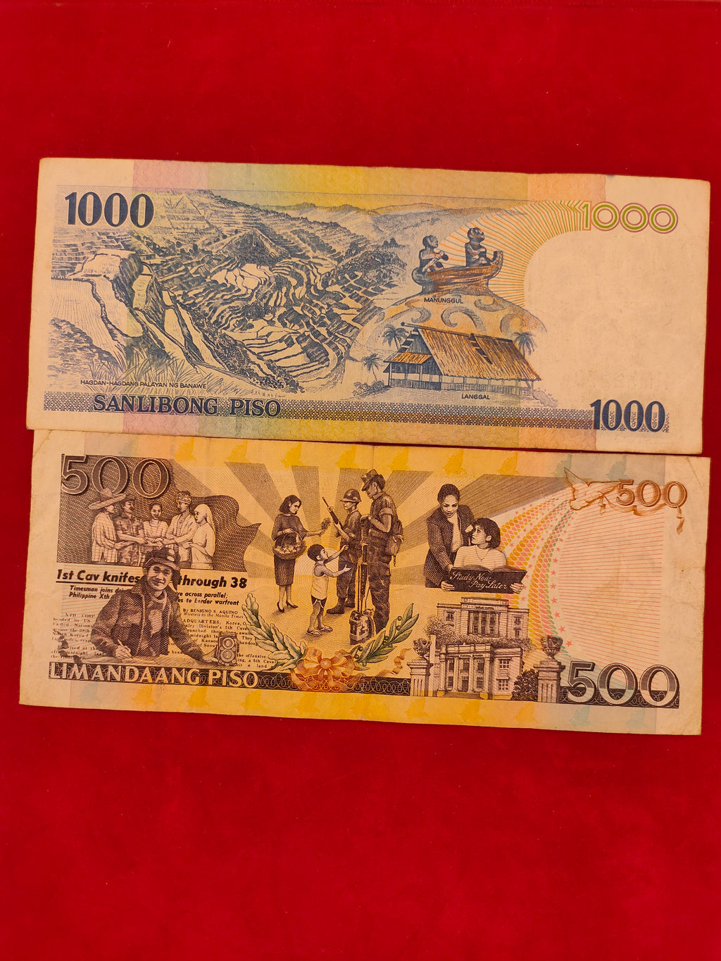 CENTRAL BANK OF PHILIPPINES 1,2,10,20,50,100,1000,500 PLSO (D450)