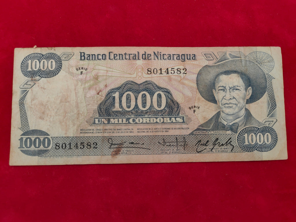 CENTRAL BANK OF NICARAGUA 1000 CORDOBAS (C964)