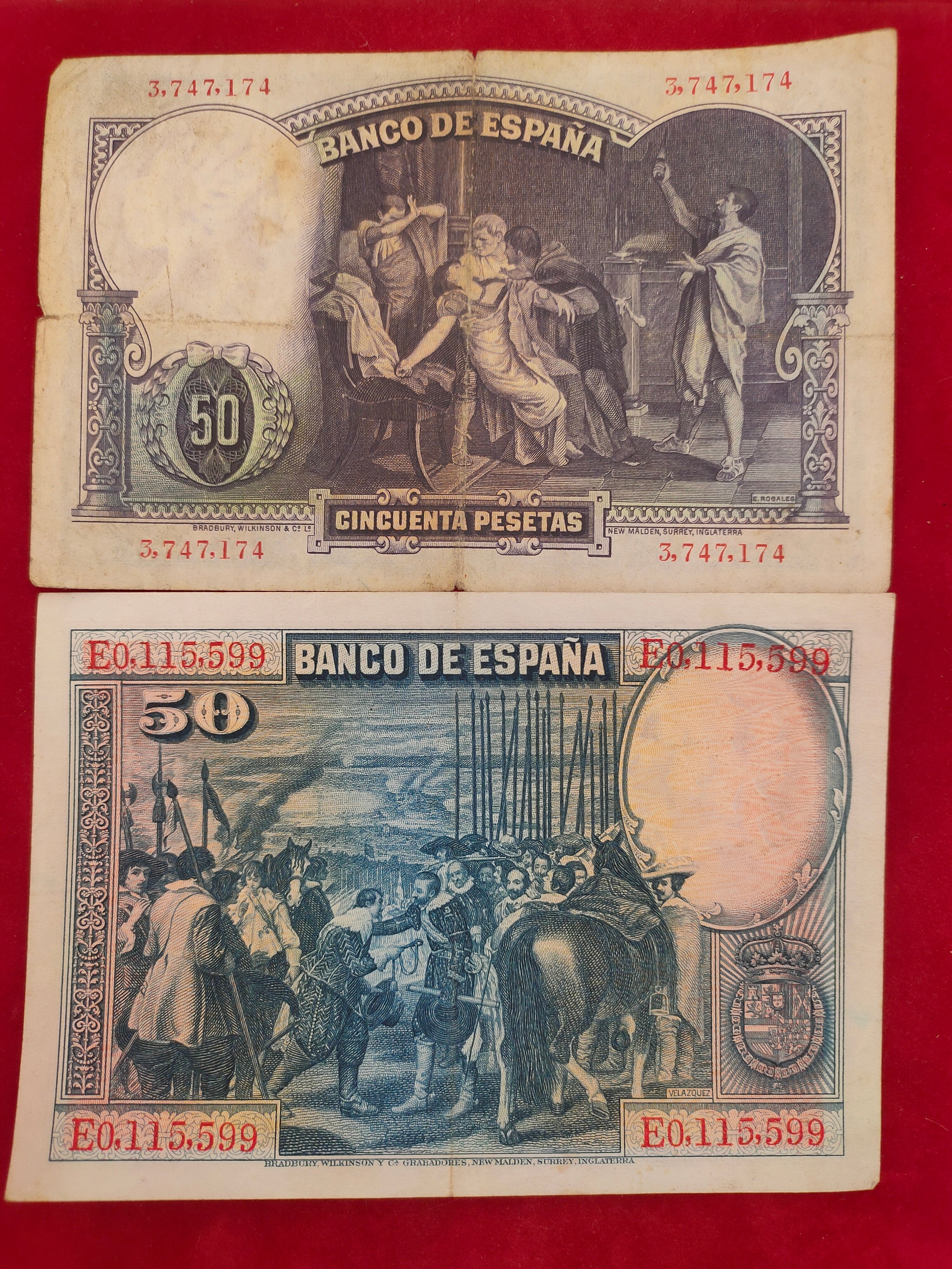 BANK OF SPAIN 50,25 PESETAS (D164)