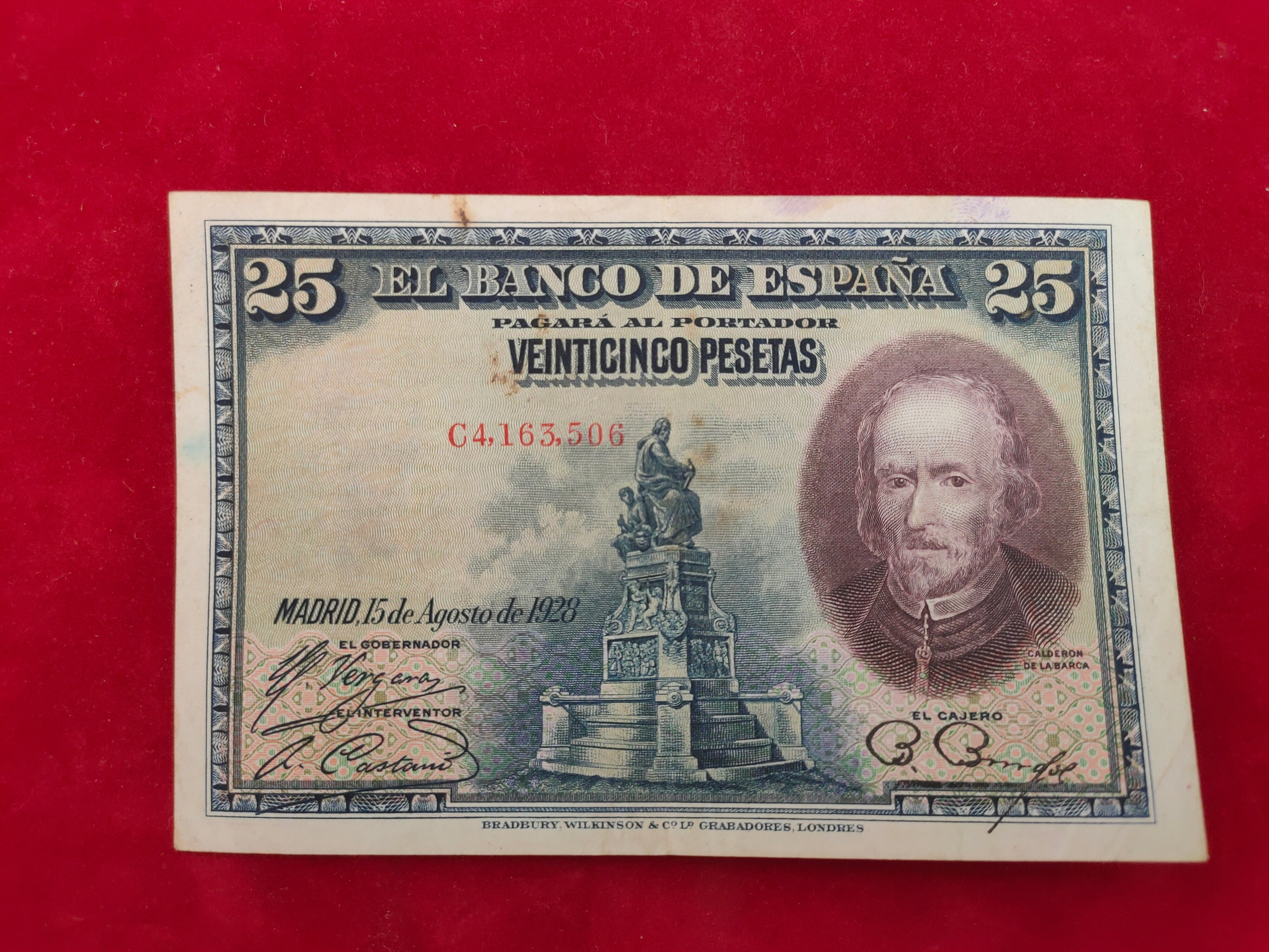 BANK OF SPAIN 50,25 PESETAS (D164)