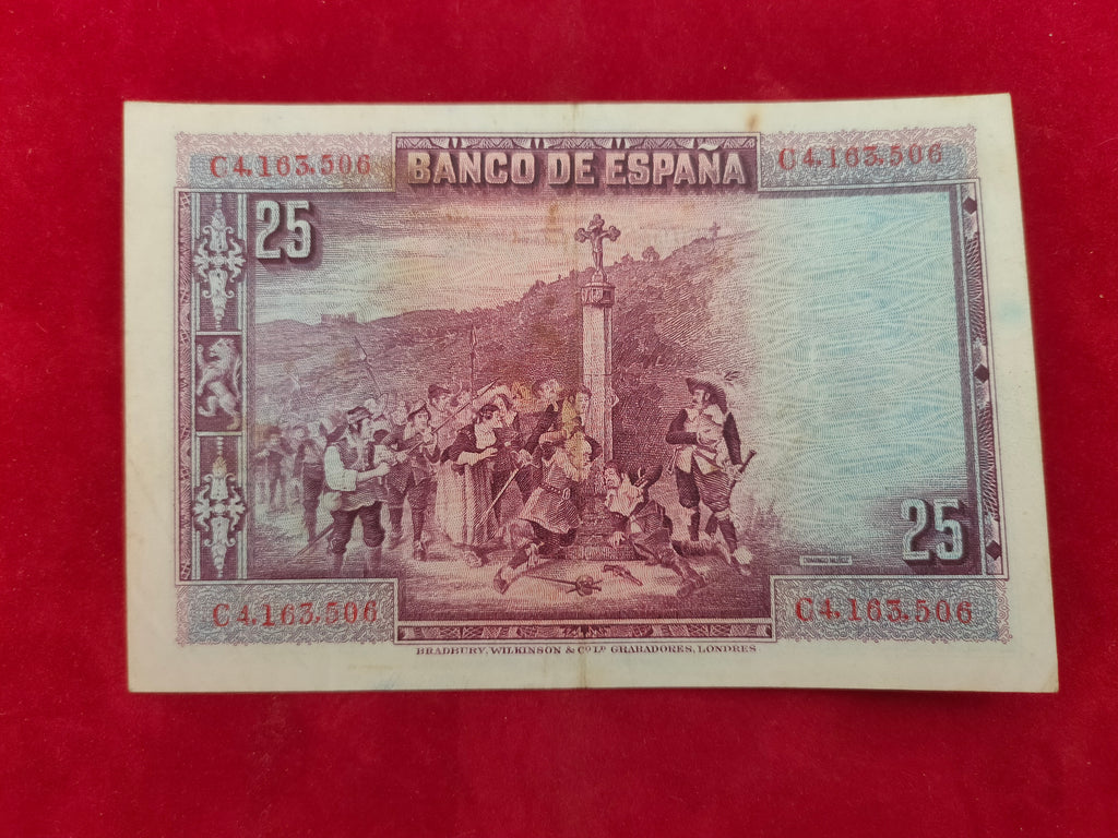 BANK OF SPAIN 50,25 PESETAS (D164)