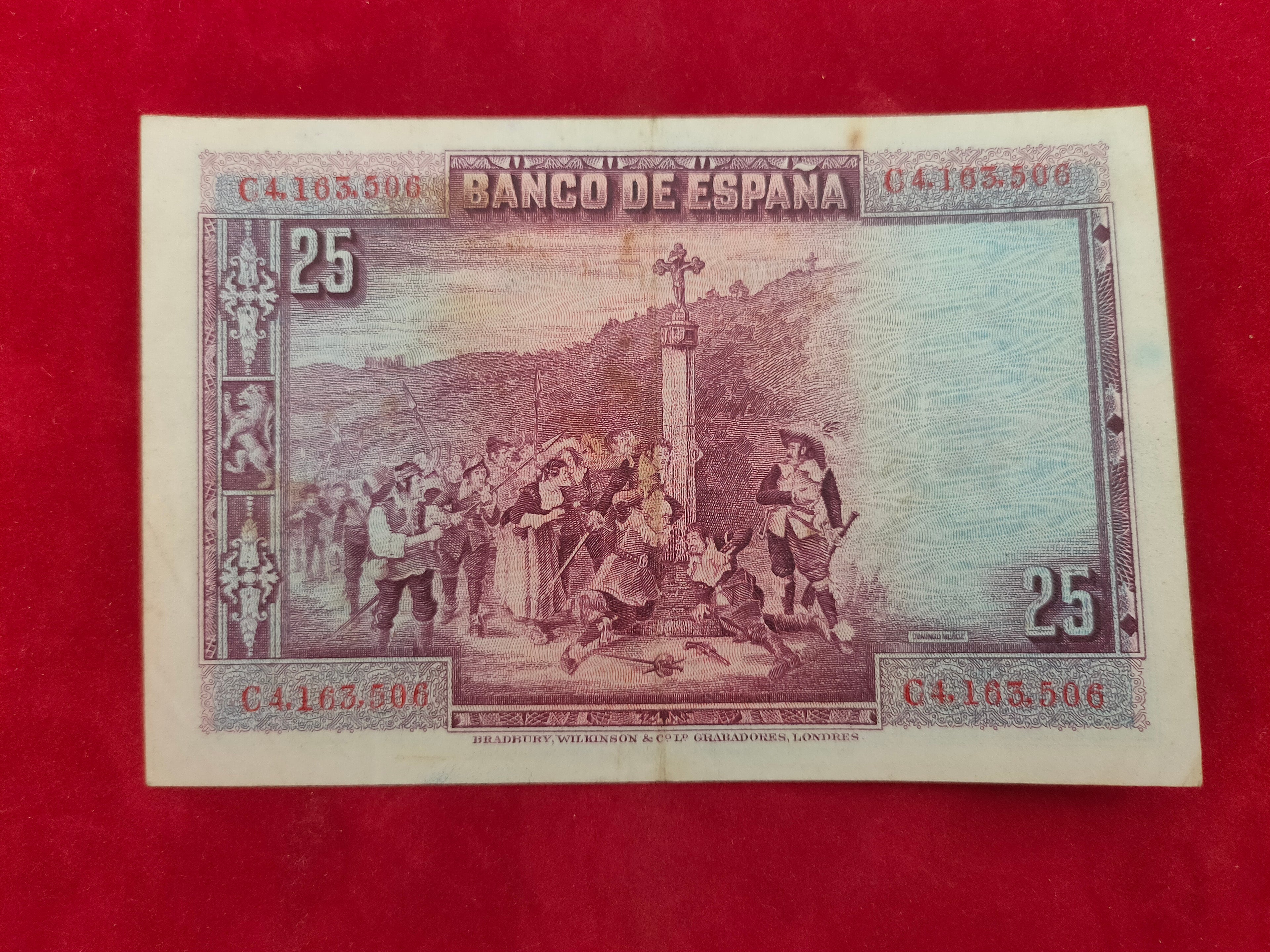 BANK OF SPAIN 50,25 PESETAS (D164)