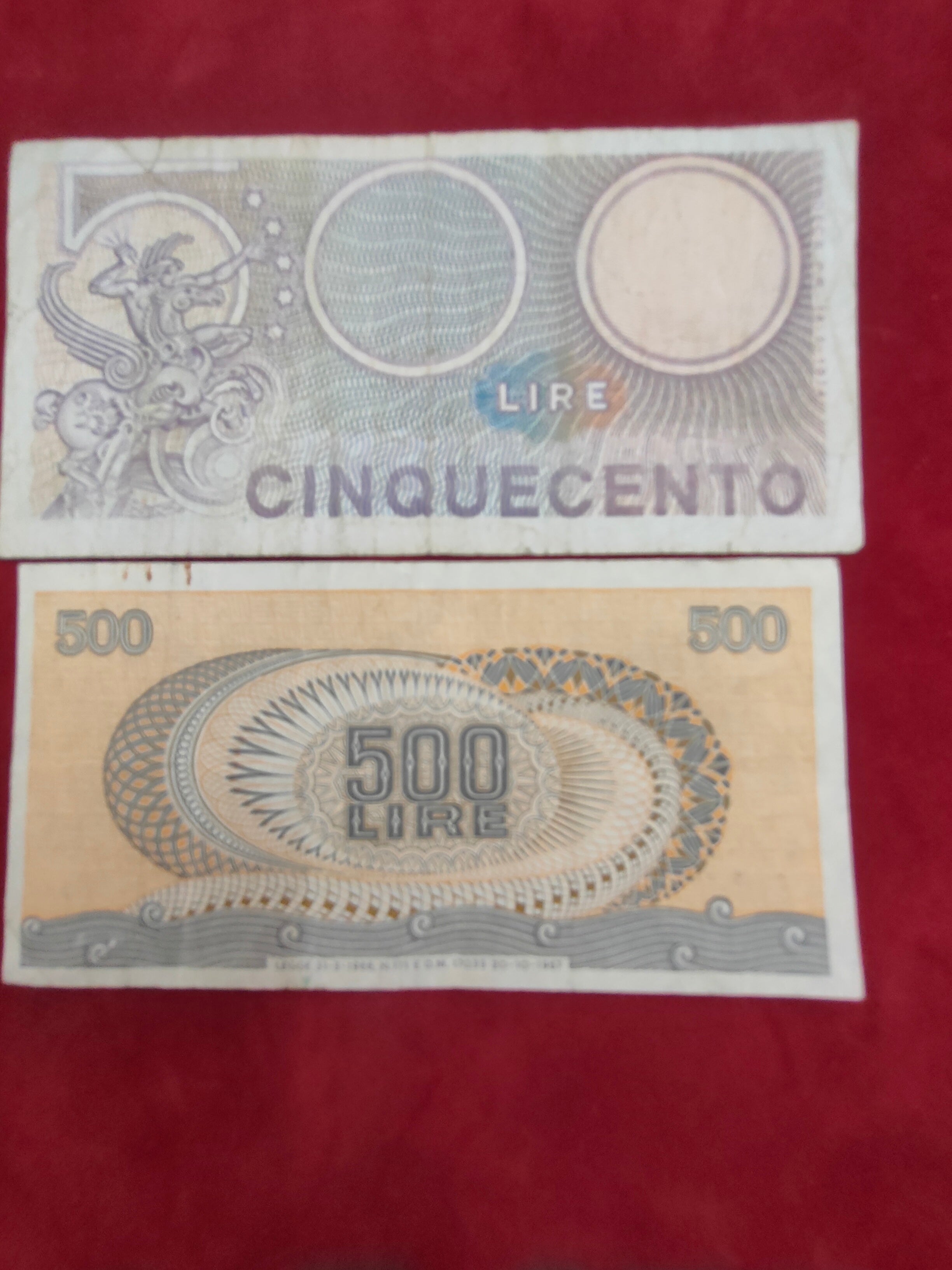 BANK OF ITALY 500 LIRE (D636)