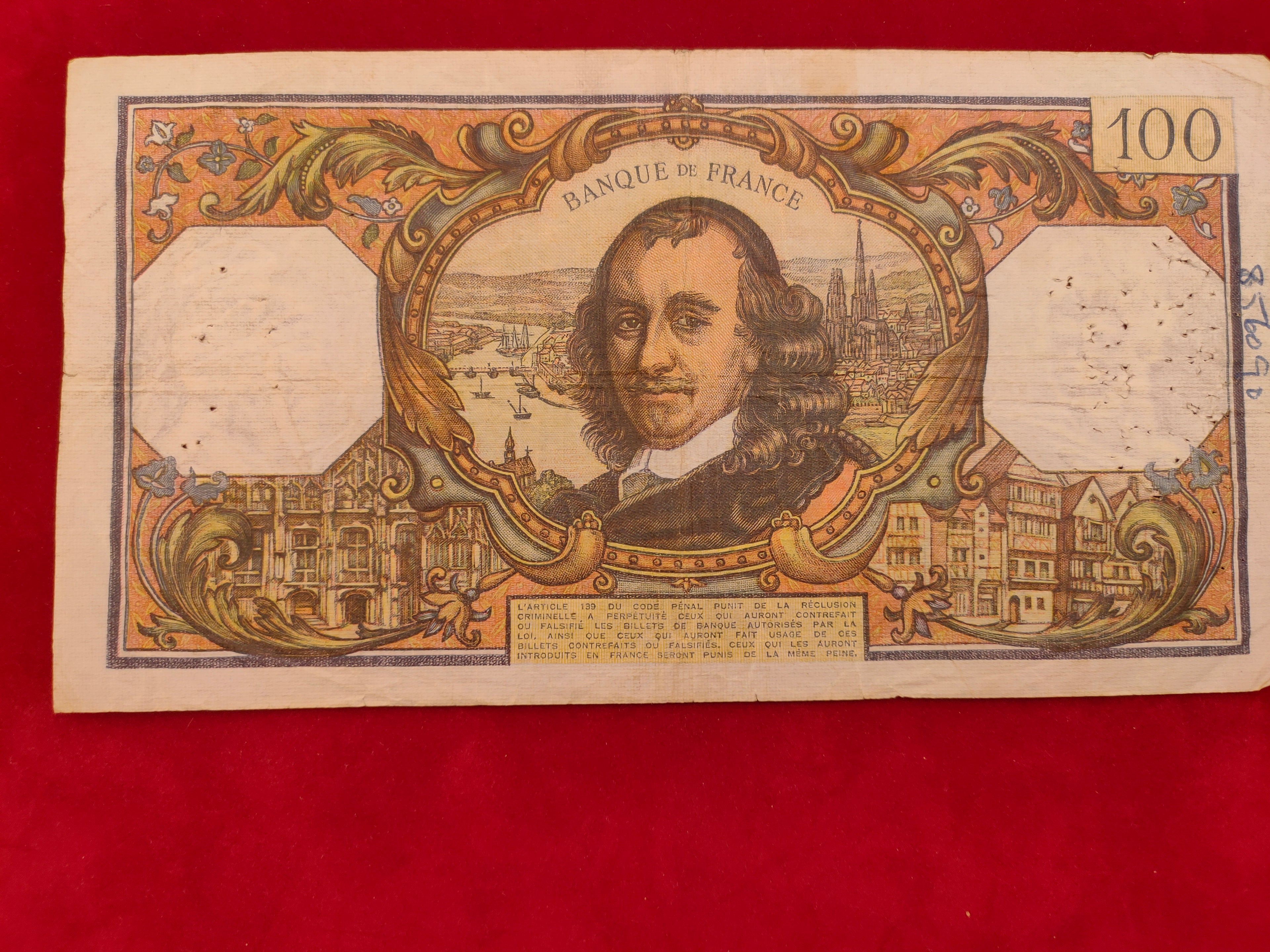 BANK OF FRANCE 100 CENT (y151)