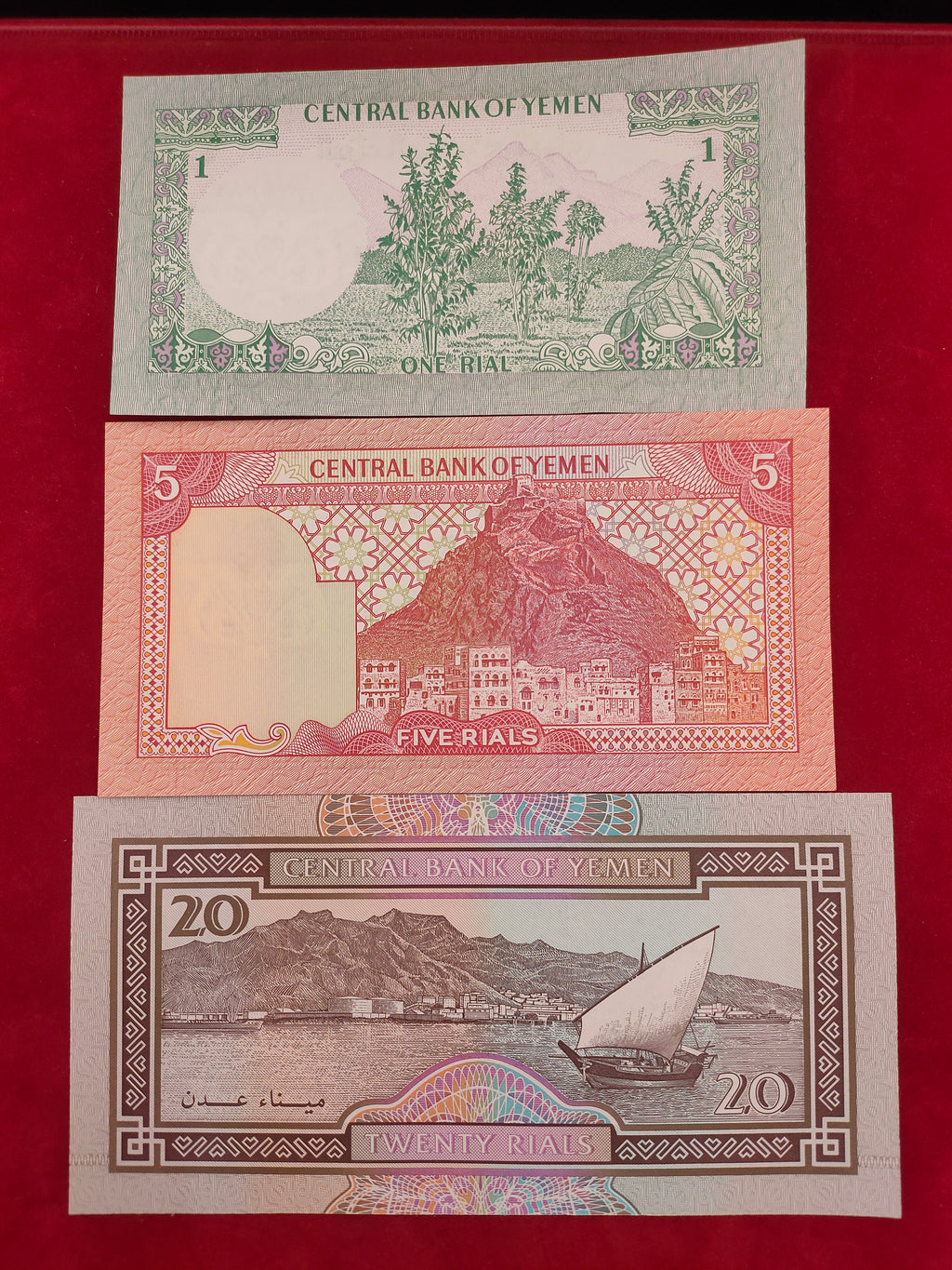 CENTRAL BANK OF YEMEN 1,5,20 (C462)