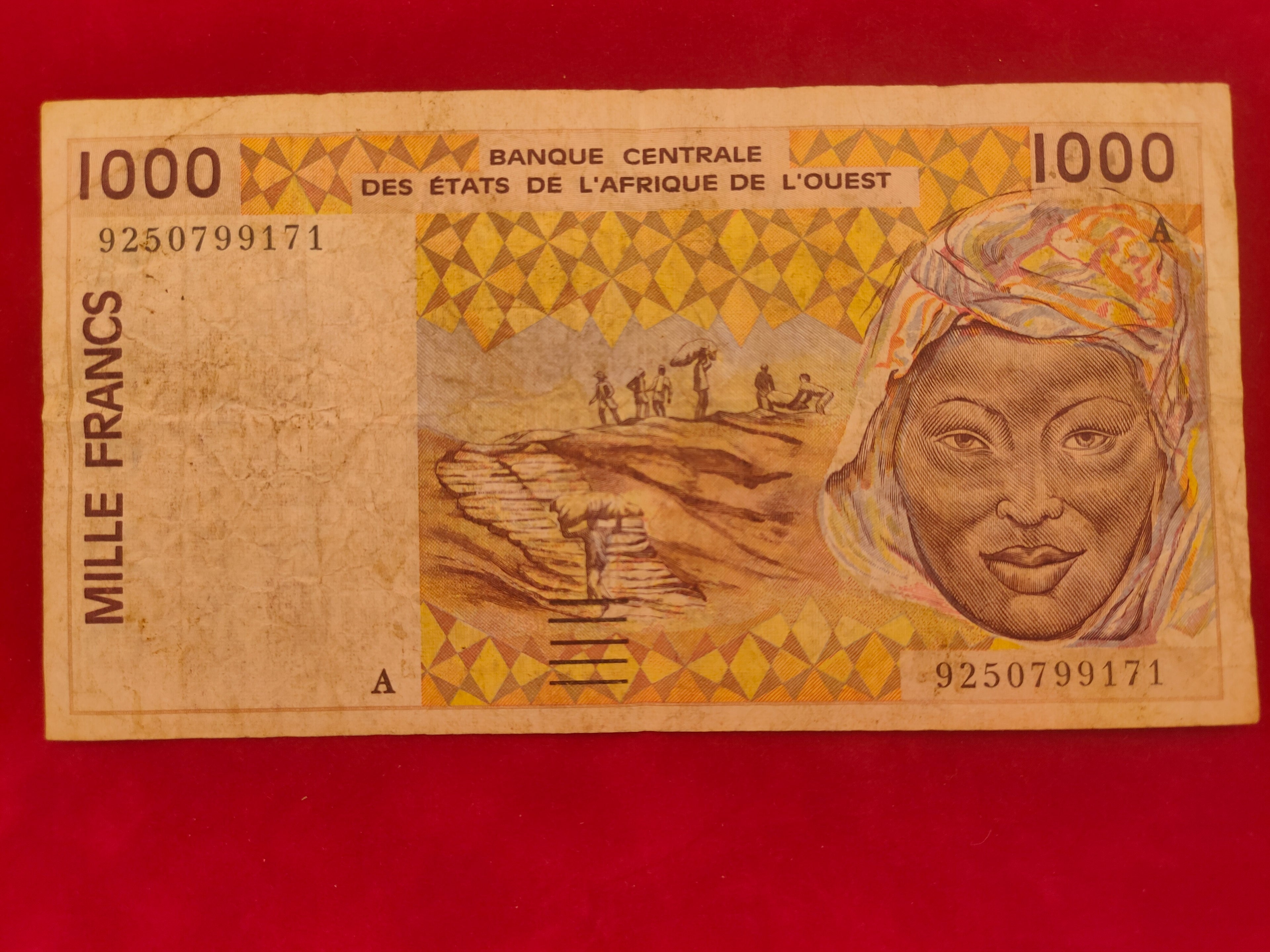 CENTRAL BANK OF WEST AFRICAN 1000 BCEAO (838)