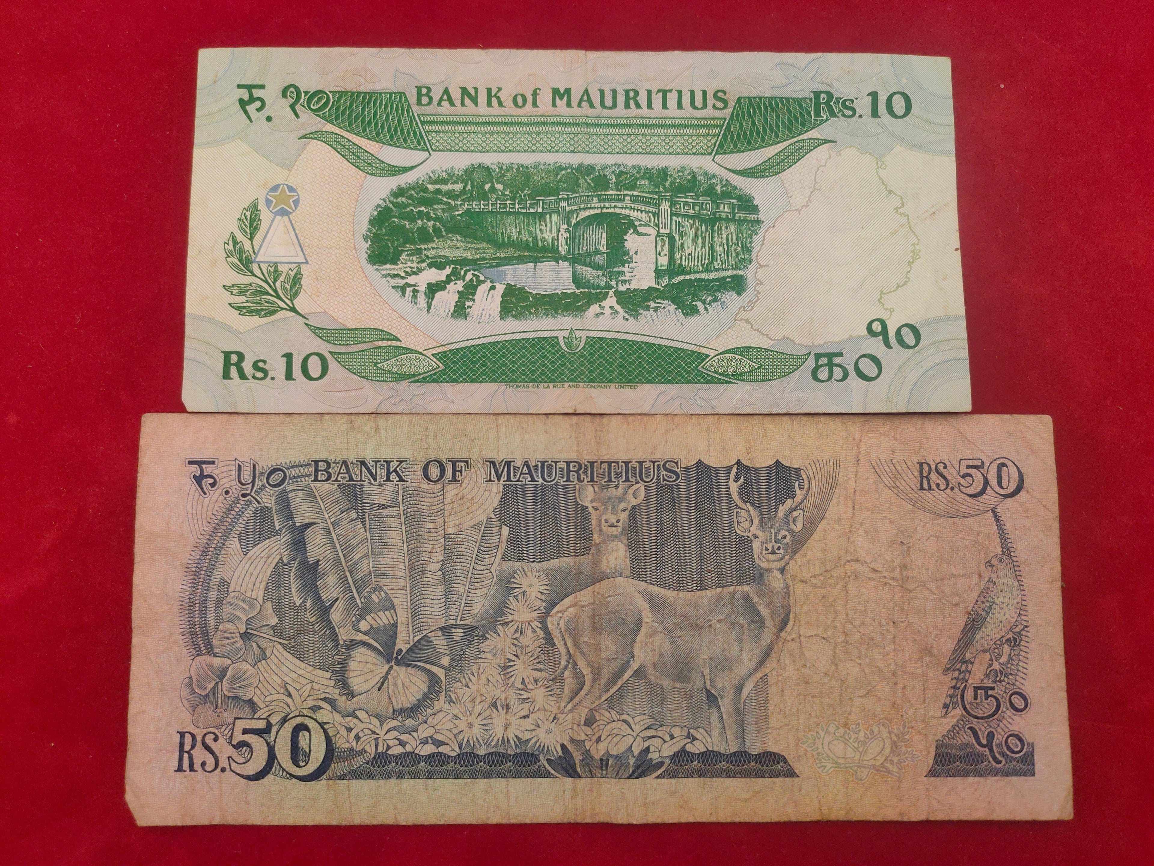BANK OF MAURITIUS 10,50 RUPEES (y263)