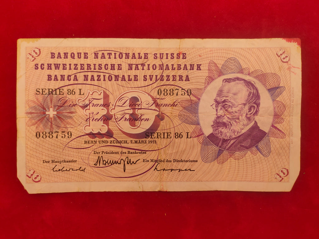 NATIONAL BANK OF SWITZERLAND 10 FRACS (y235)