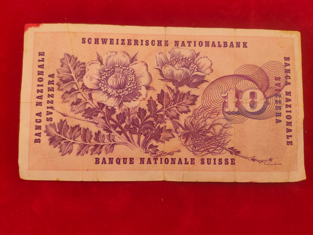 NATIONAL BANK OF SWITZERLAND 10 FRACS (y235)