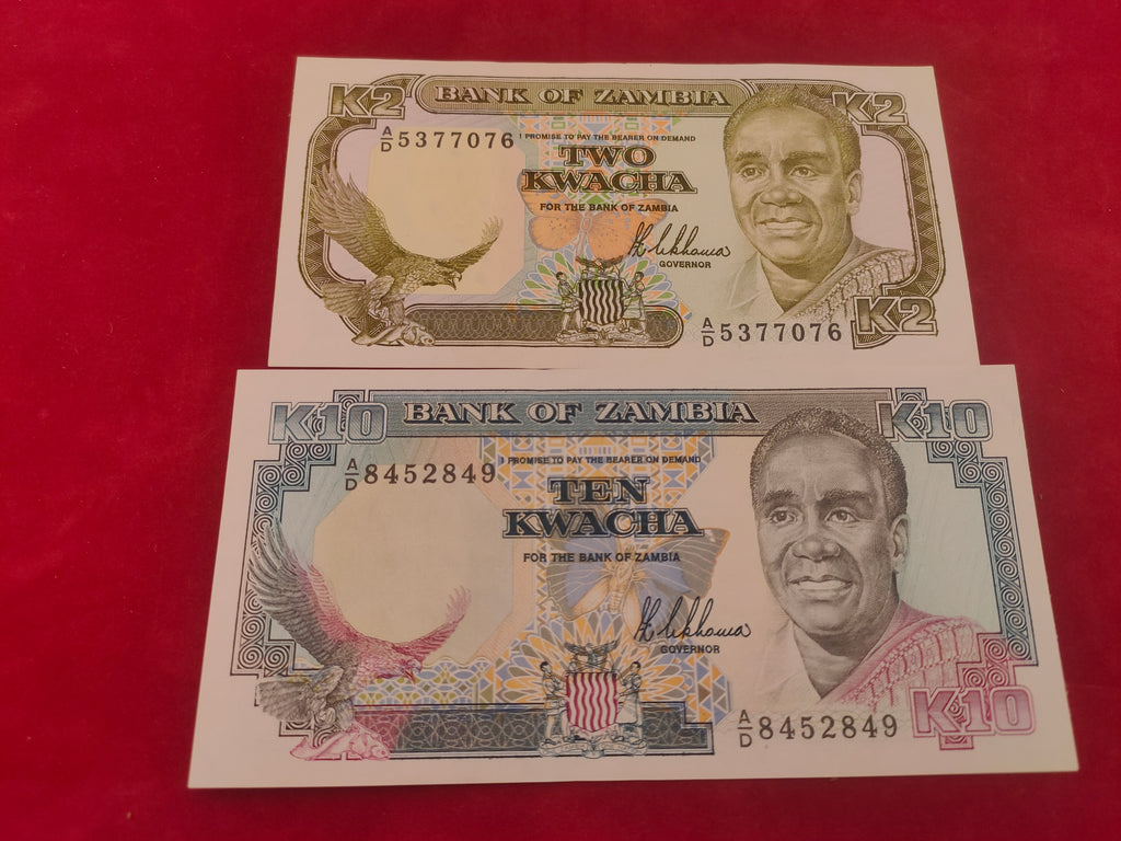 BANK OF ZAMBIA 2,10,50,100 KWACHA (613)