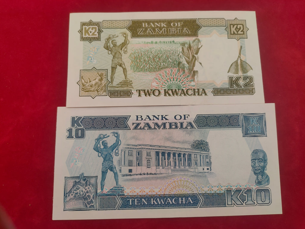 BANK OF ZAMBIA 2,10,50,100 KWACHA (613)