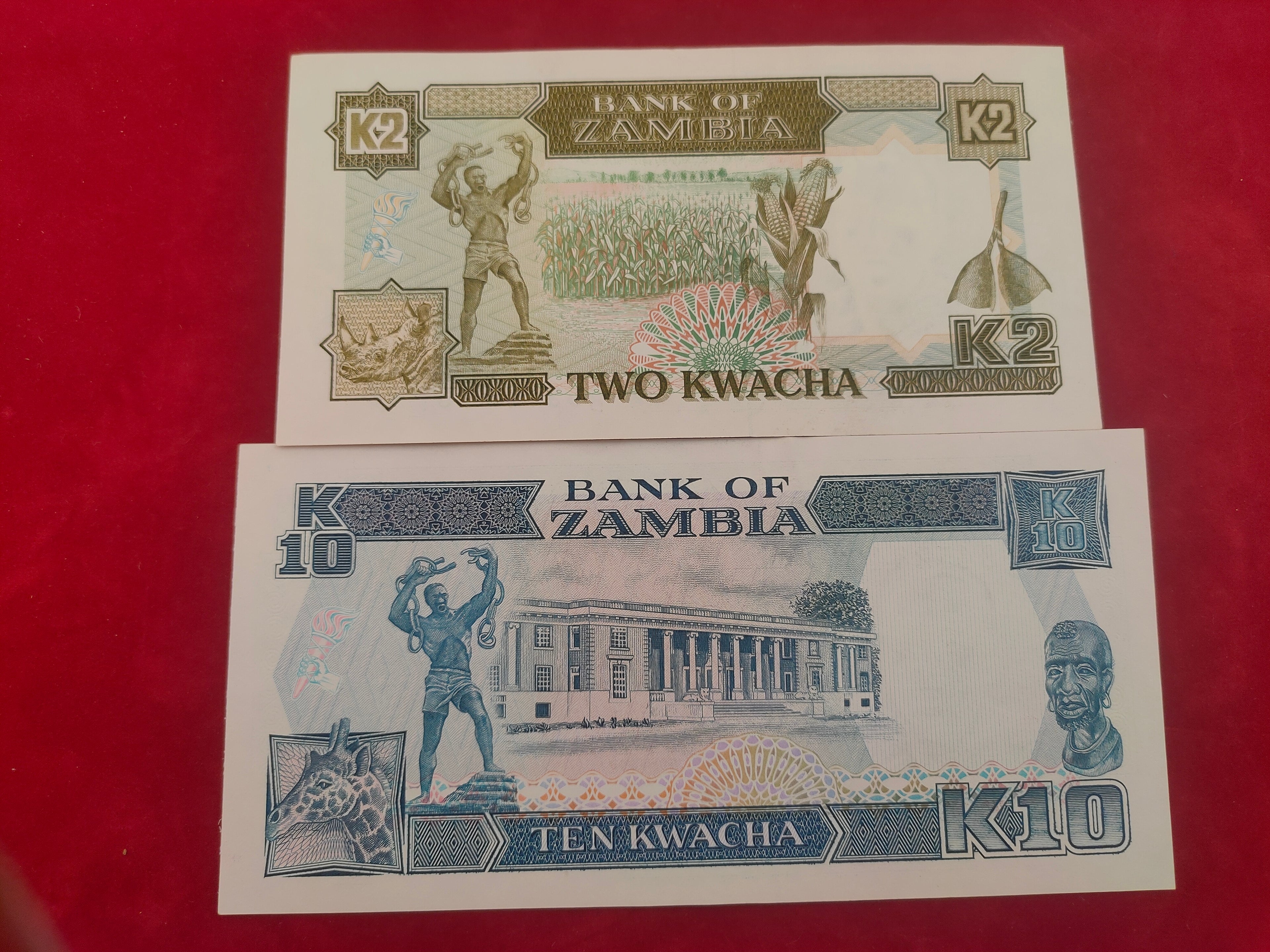BANK OF ZAMBIA 2,10,50,100 KWACHA (613)
