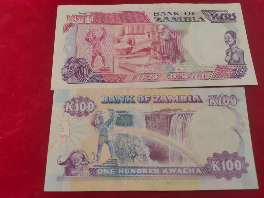 BANK OF ZAMBIA 2,10,50,100 KWACHA (613)