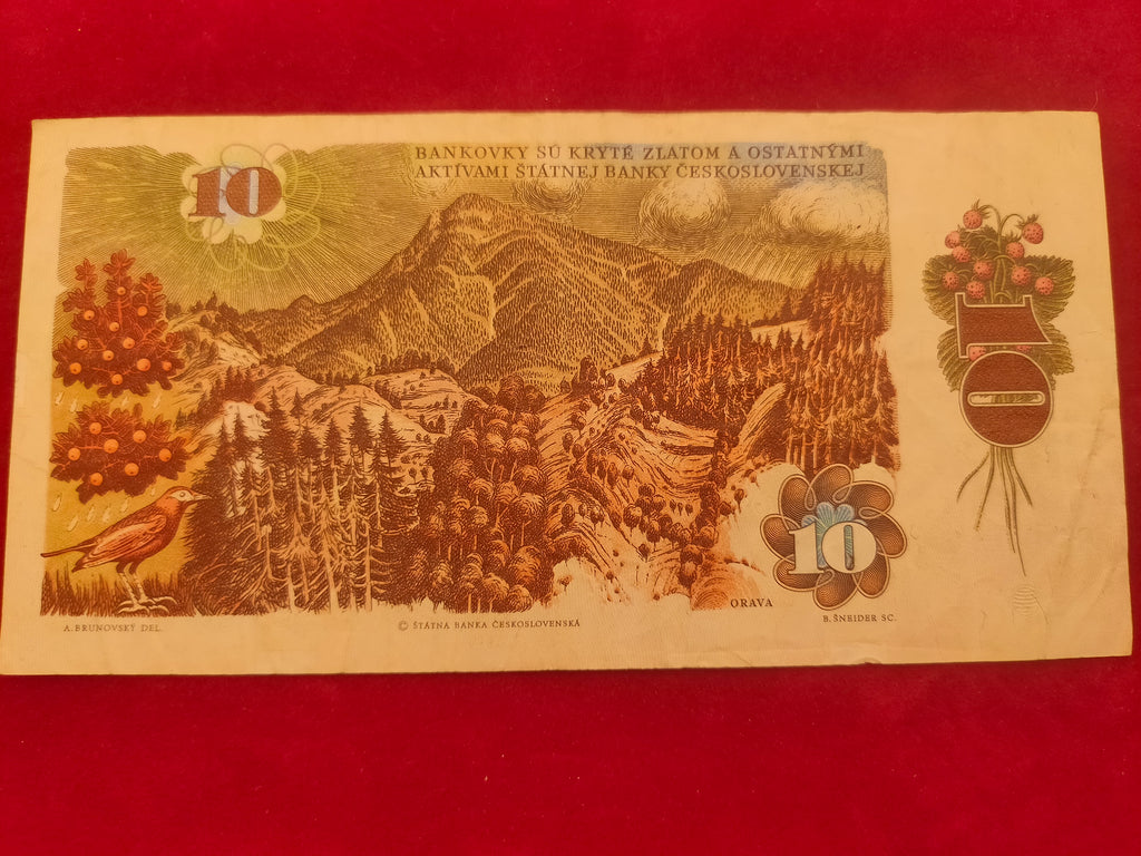 STATE BANK OF CZECHOSLOVAKIA 10 KORUN (D410)