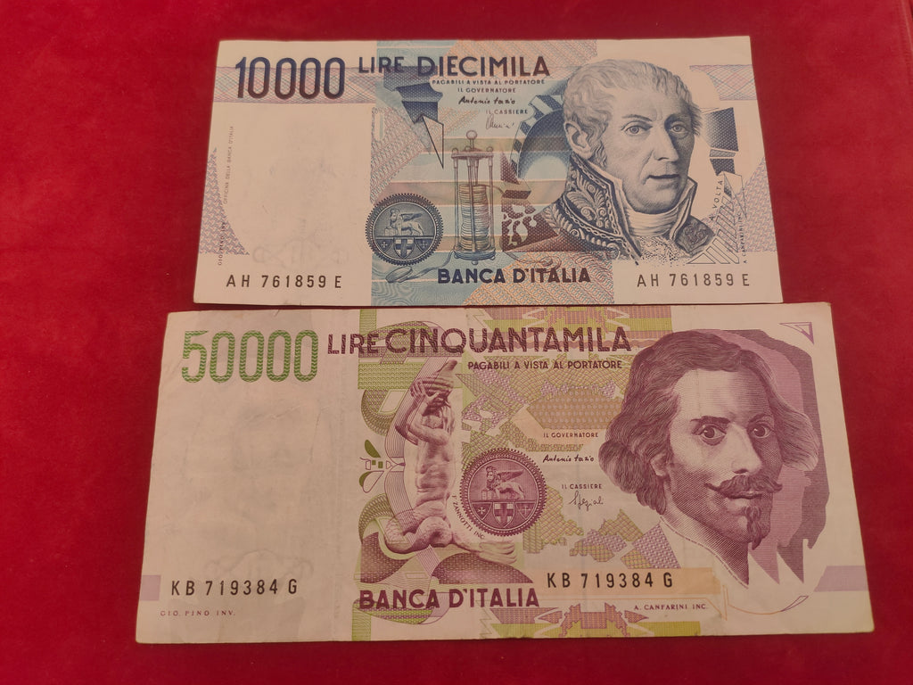 BANK OF ITALY 10000,50000 LIRE (C871)