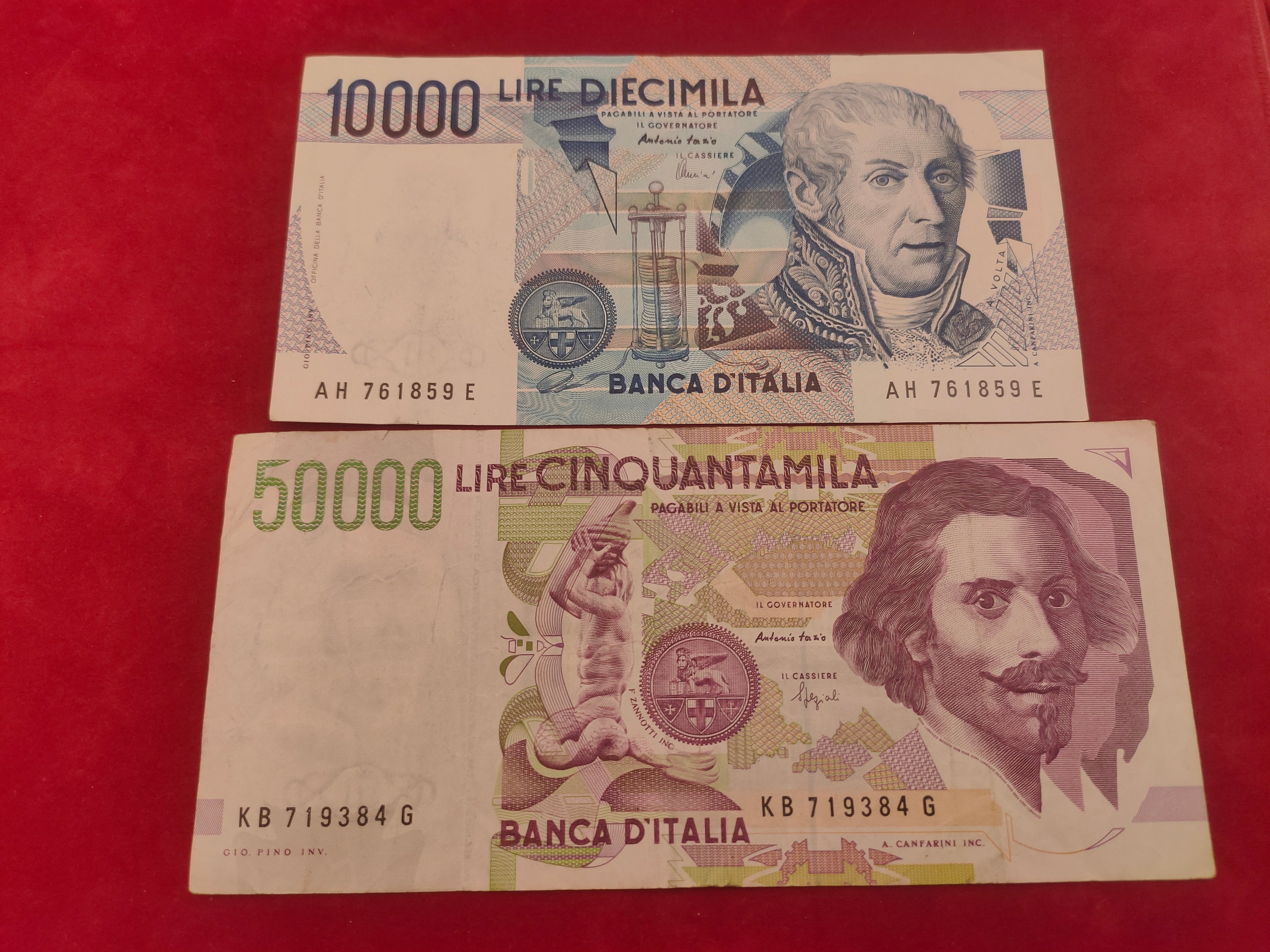 BANK OF ITALY 10000,50000 LIRE (C871)