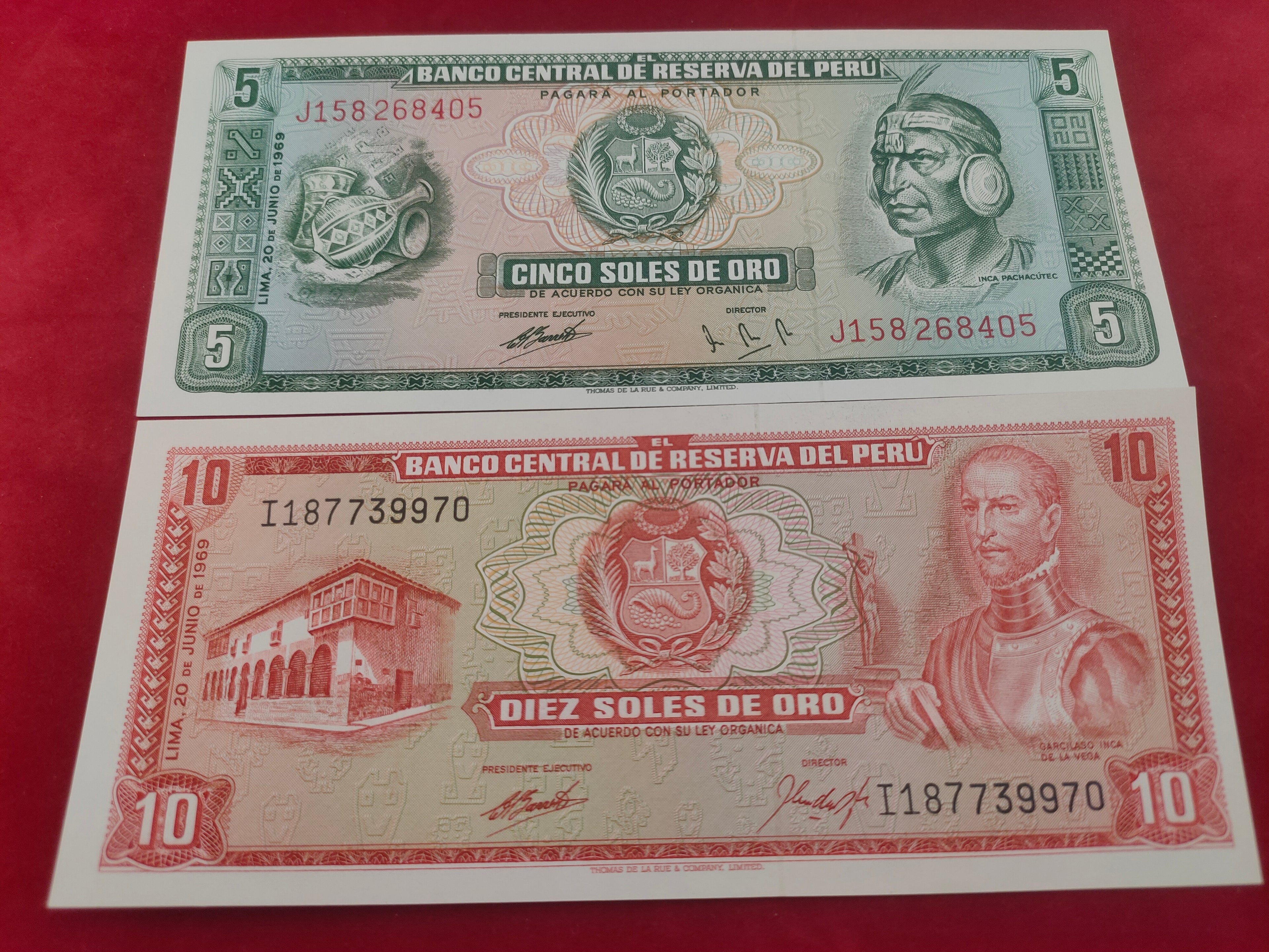 CENTRAL RESERVE BANK OF PERU 5,10 SOLES DE ORO (D166)