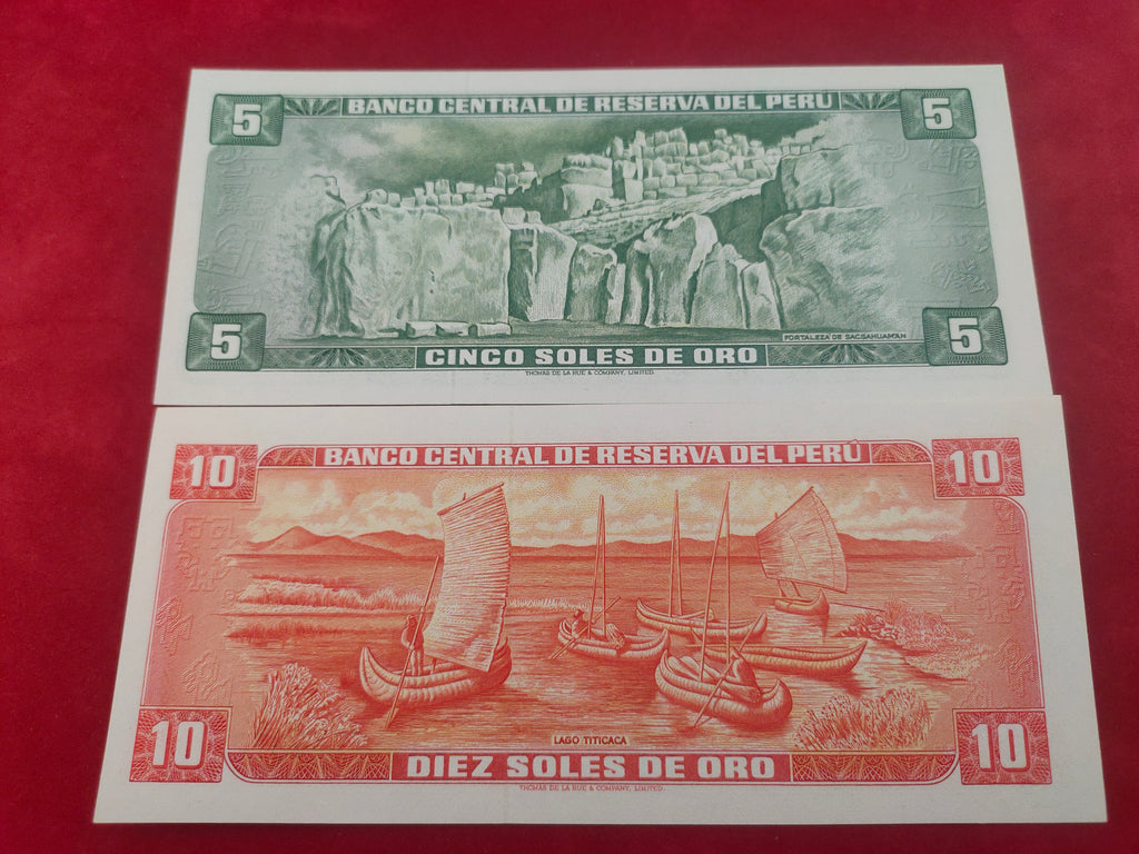 CENTRAL RESERVE BANK OF PERU 5,10 SOLES DE ORO (D166)