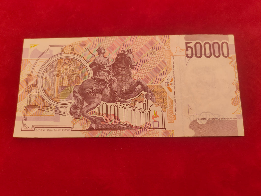 BANK OF ITALY 50000 LIRE (D380)