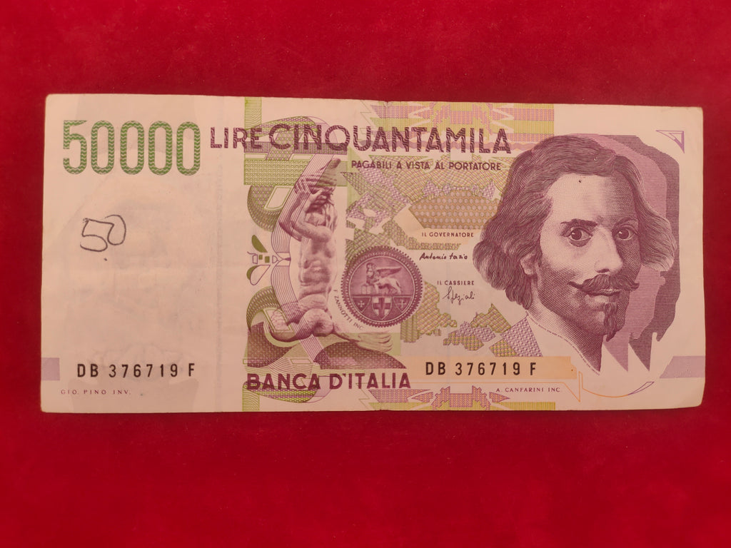 BANK OF ITALY 50000 LIRE (D378)