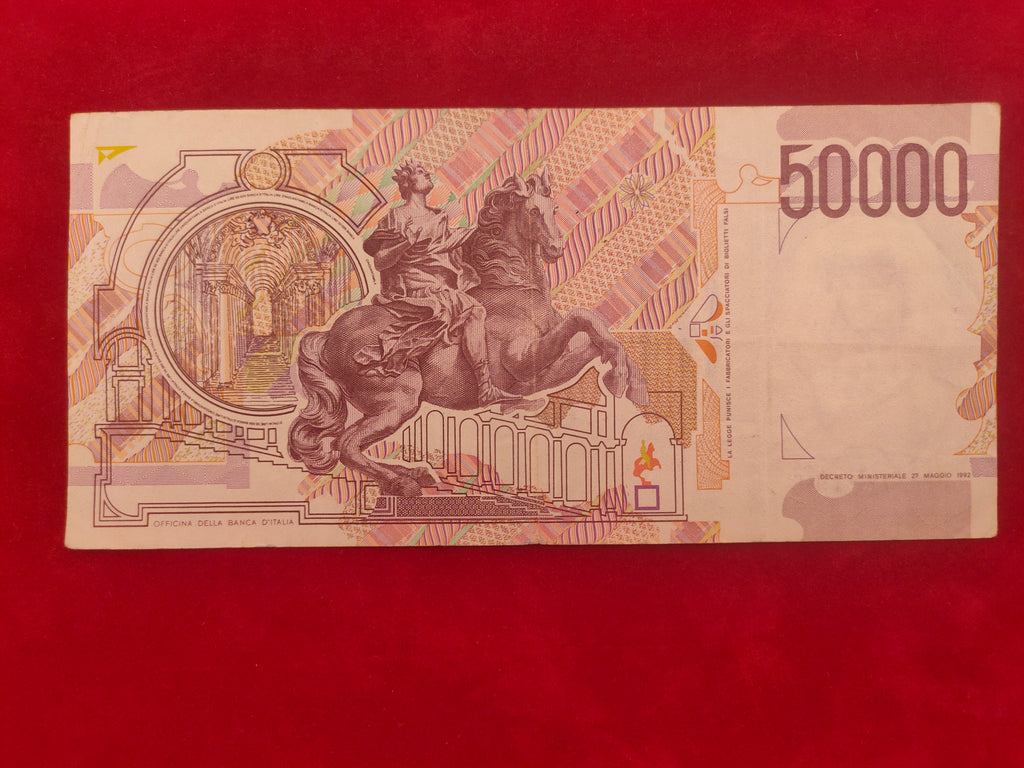 BANK OF ITALY 50000 LIRE (D378)