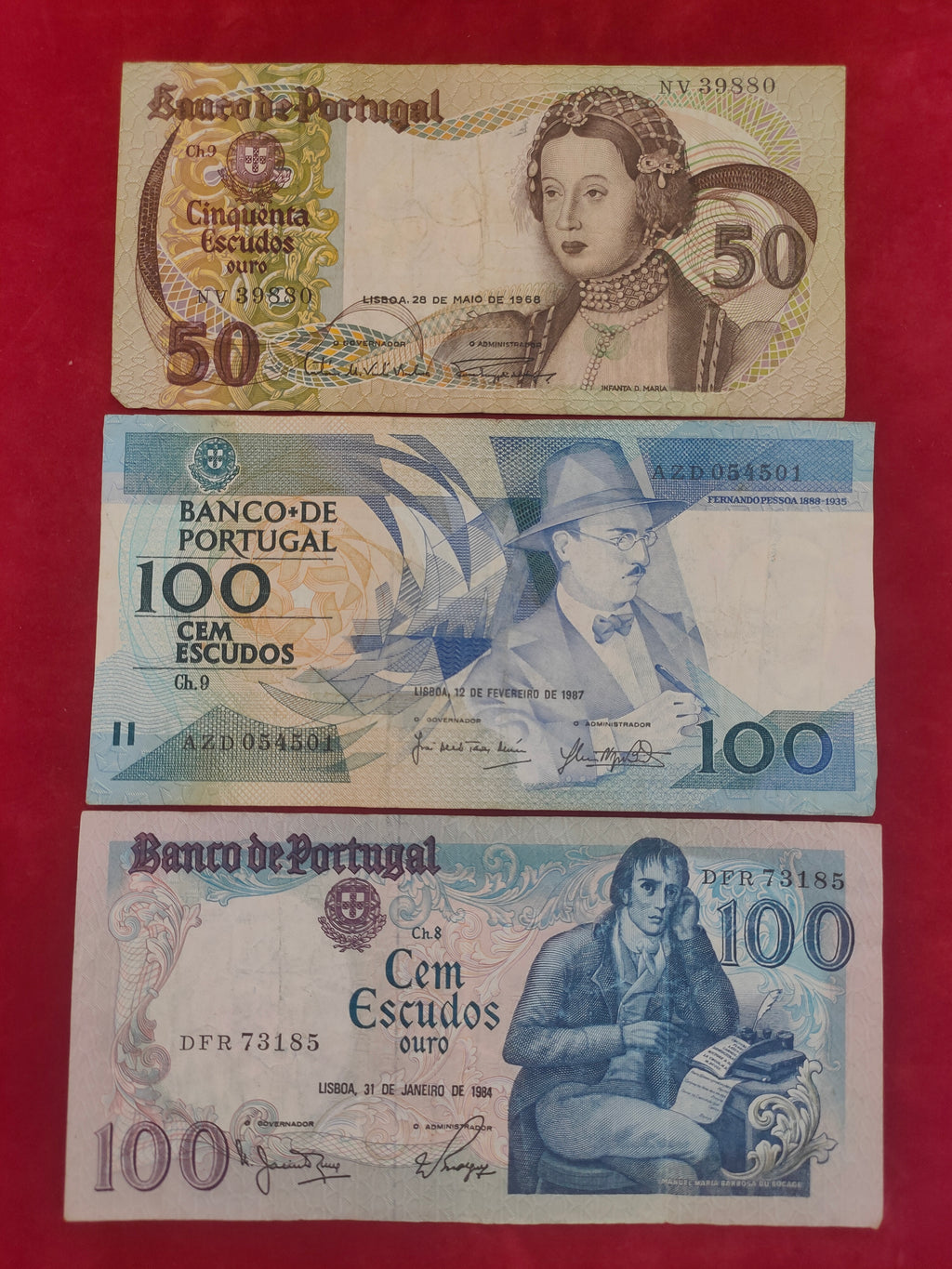 BANK OF PORTUGAL 50,100 ESCUDOS (D68)