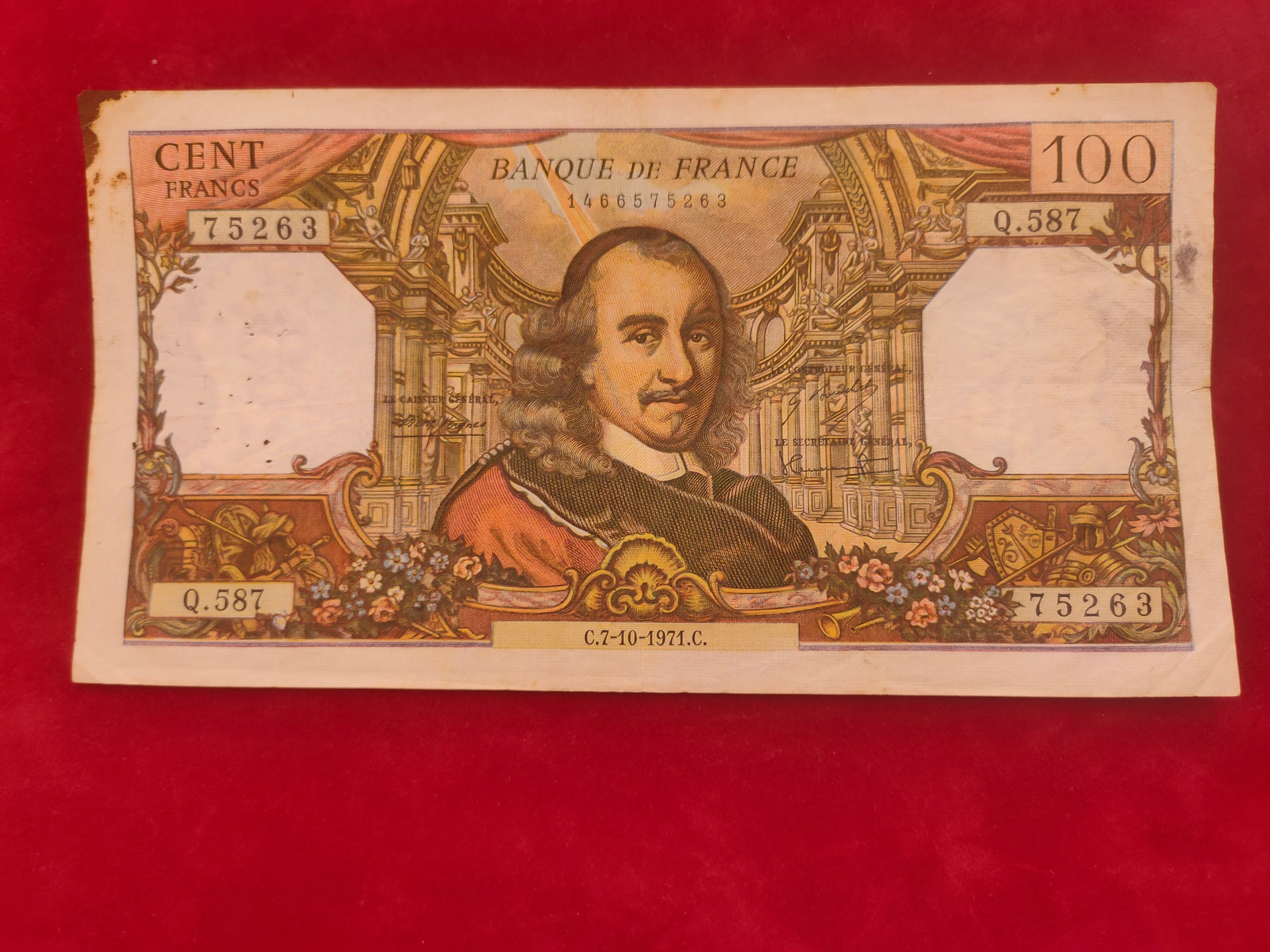 BANK OF FRANCE 100 FRANCE (y152)