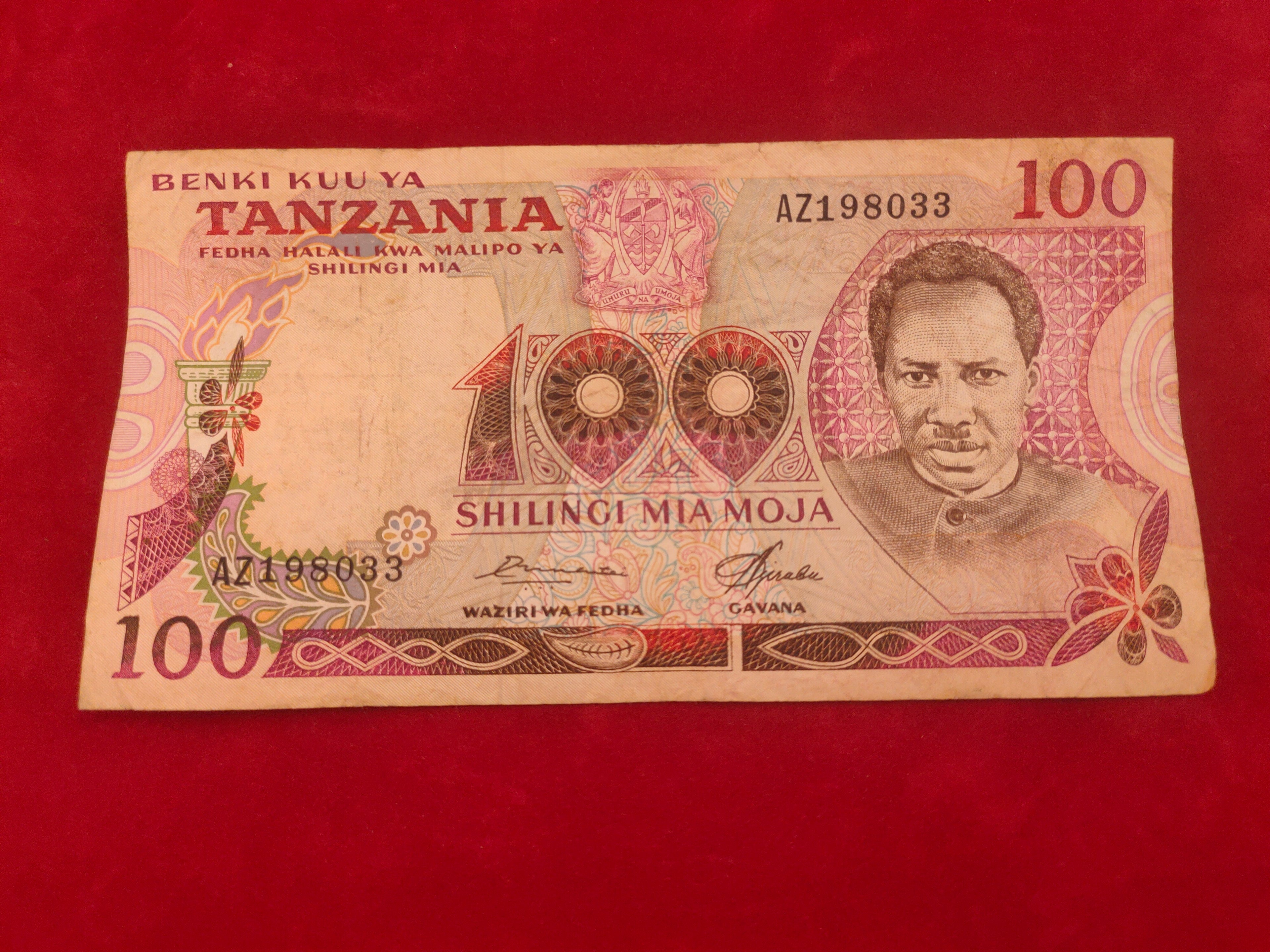 BANK OF TANZANIA 100 SHILLINGS (D888)
