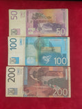 NATIONAL BANK OF YUGOSLAVIA 10,20,50,100,200 DINARA