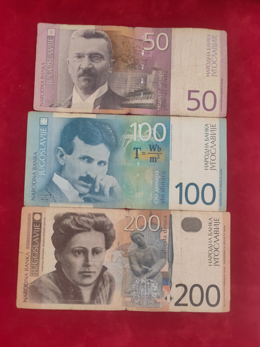 NATIONAL BANK OF YUGOSLAVIA 10,20,50,100,200 DINARA
