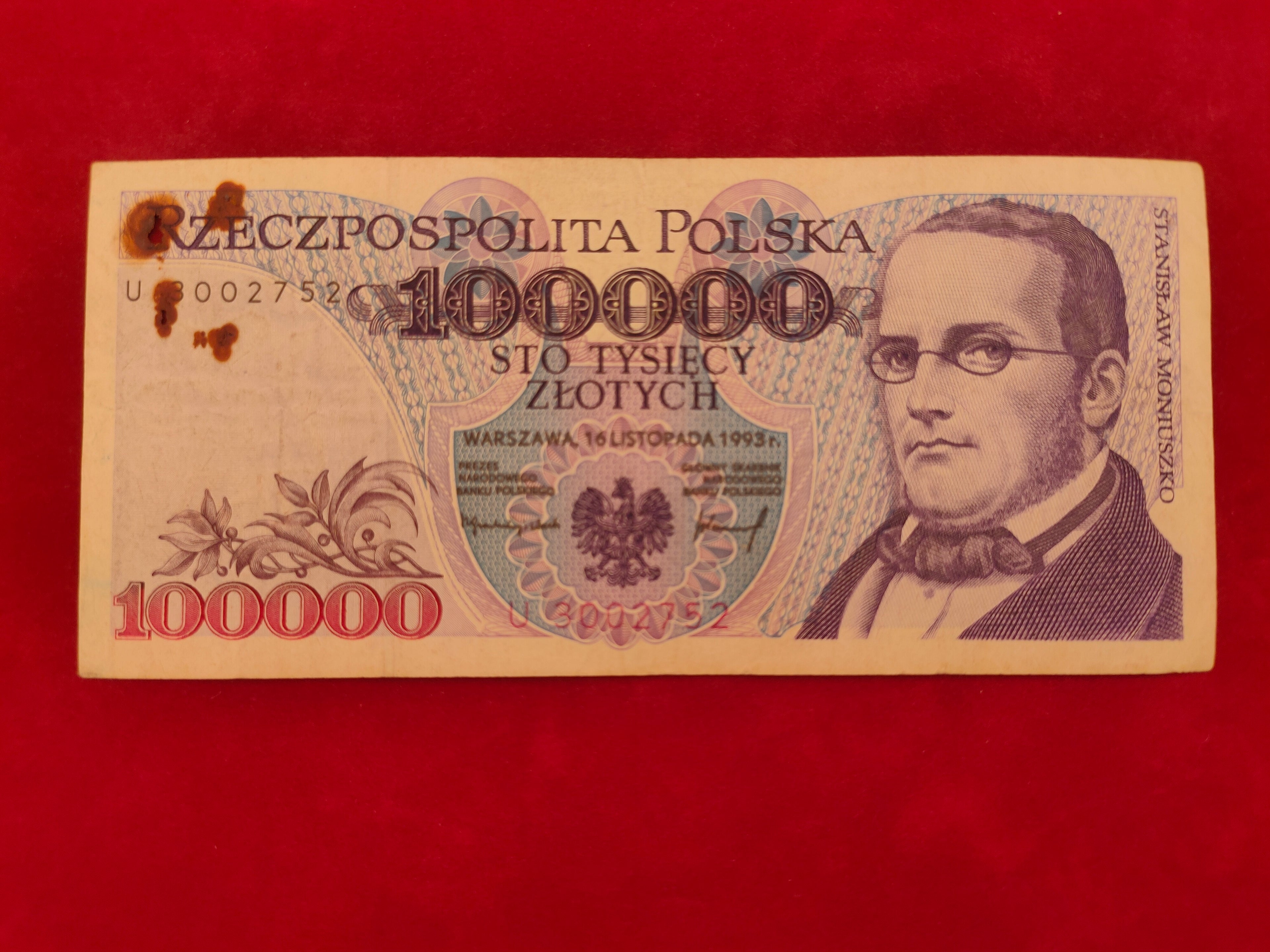 NATIONAL BANK OF POLAND 100000 ZLOTYCH (C930)