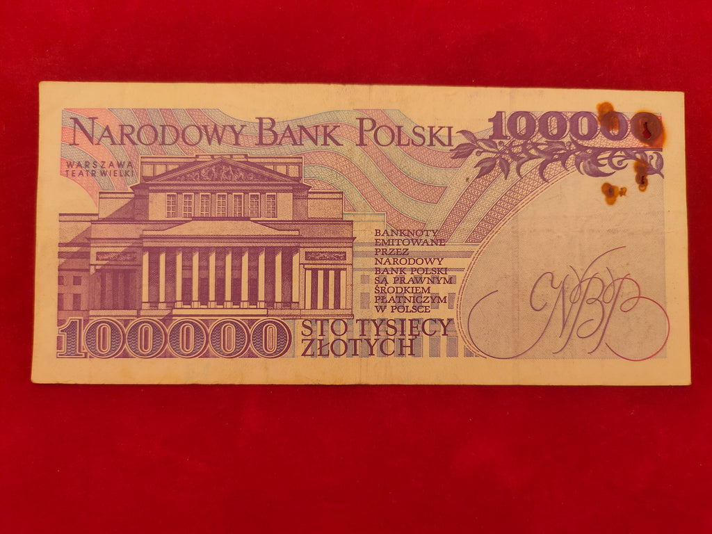 NATIONAL BANK OF POLAND 100000 ZLOTYCH (C930)
