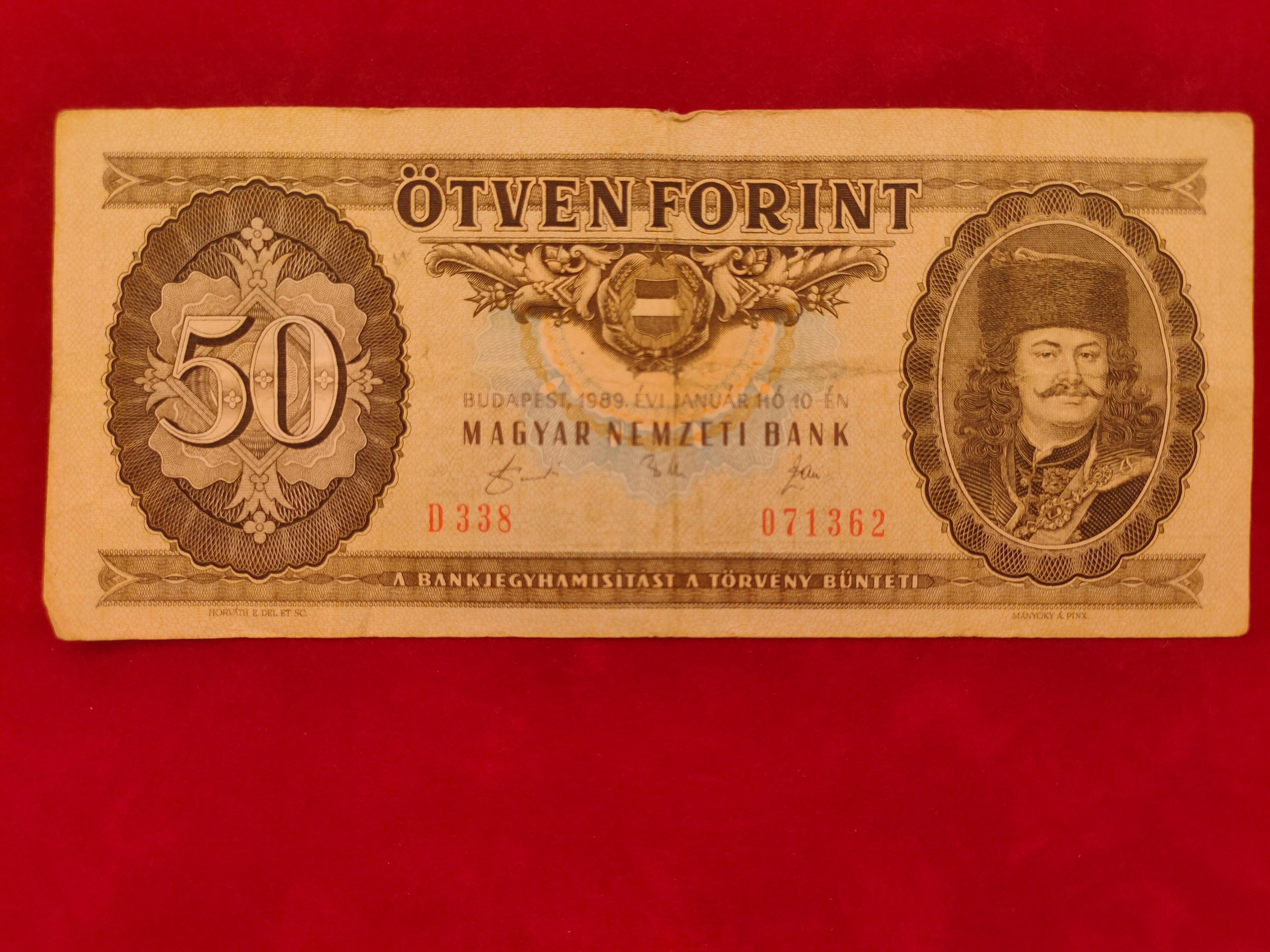 NATIONAL BANK OF HUNGARYIAN 50 FORINT (D645)