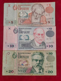 CENTRAL BANK OF URUGUAY 5,10,20 NACIONAL (1082)