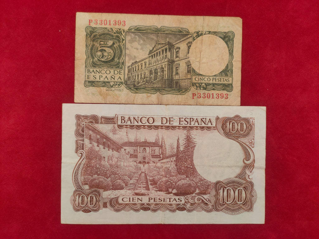 BANK OF SPAIN 5,100 PESETAS (D603)