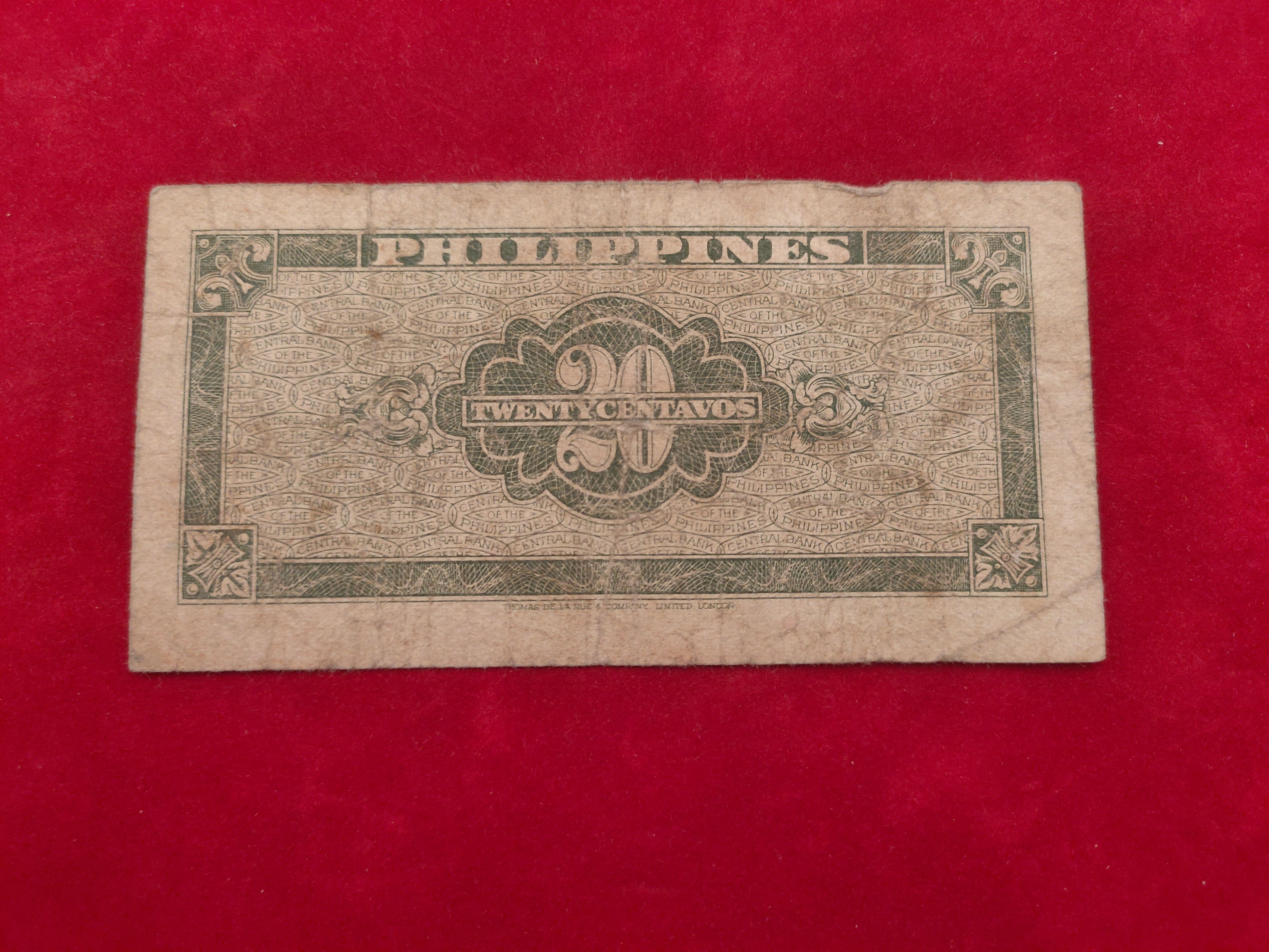 CENTRAL BANK OF PHILIPPINES 20 CENTAVOS (D602)