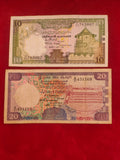 CENTRAL BANK OF SRI LANKA 10, 20 RUPEES (D633)