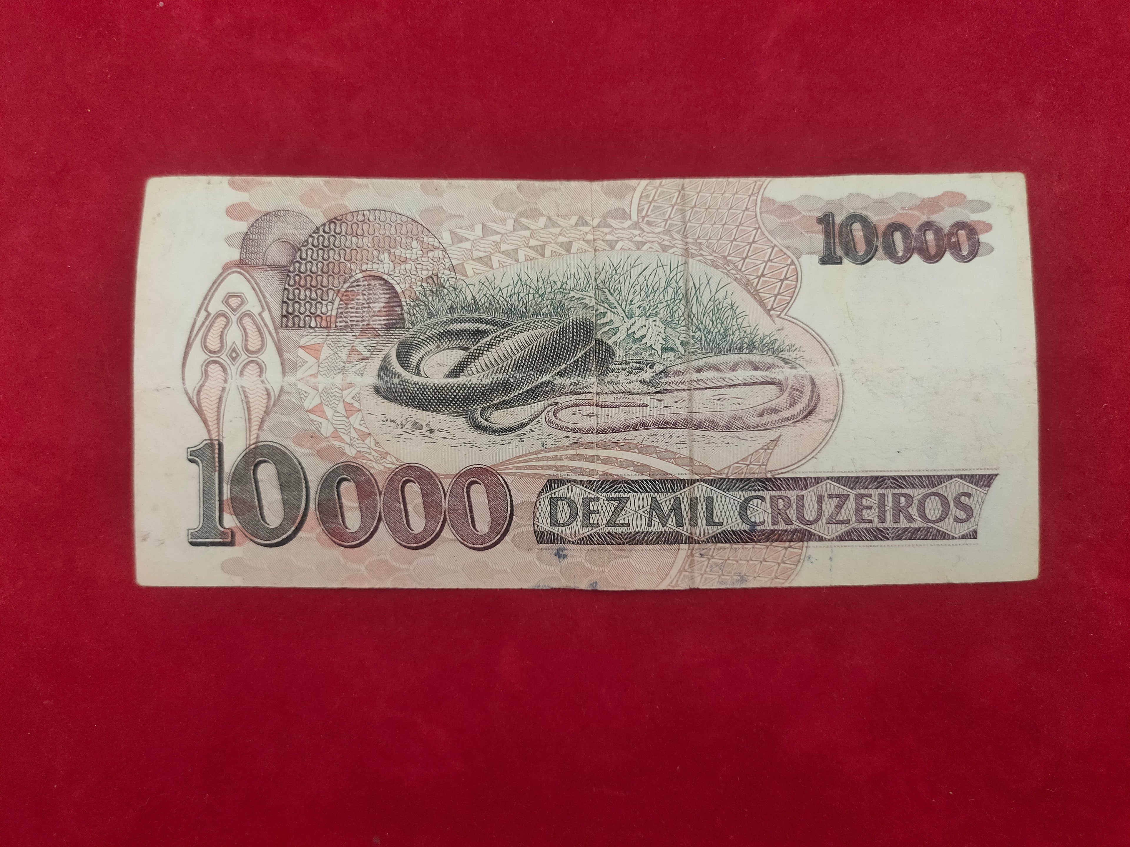 CENTRAL BANK OF BRASIL 10000 CRUZEIROS (D535)