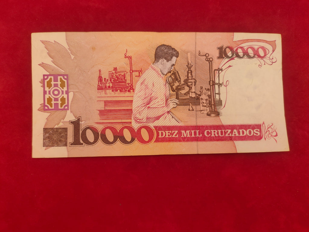 CENTRAL BANK OF BRASIL 10000 CRUZADOS (D535)