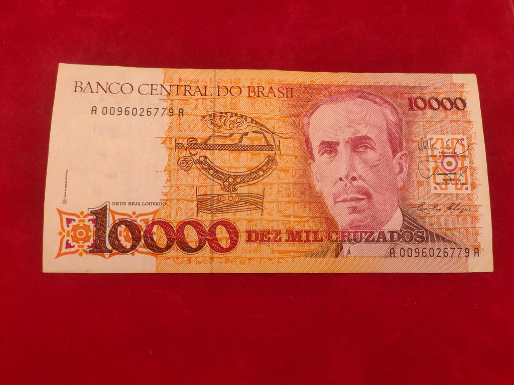 CENTRAL BANK OF BRASIL 10000 CRUZADOS (D535)
