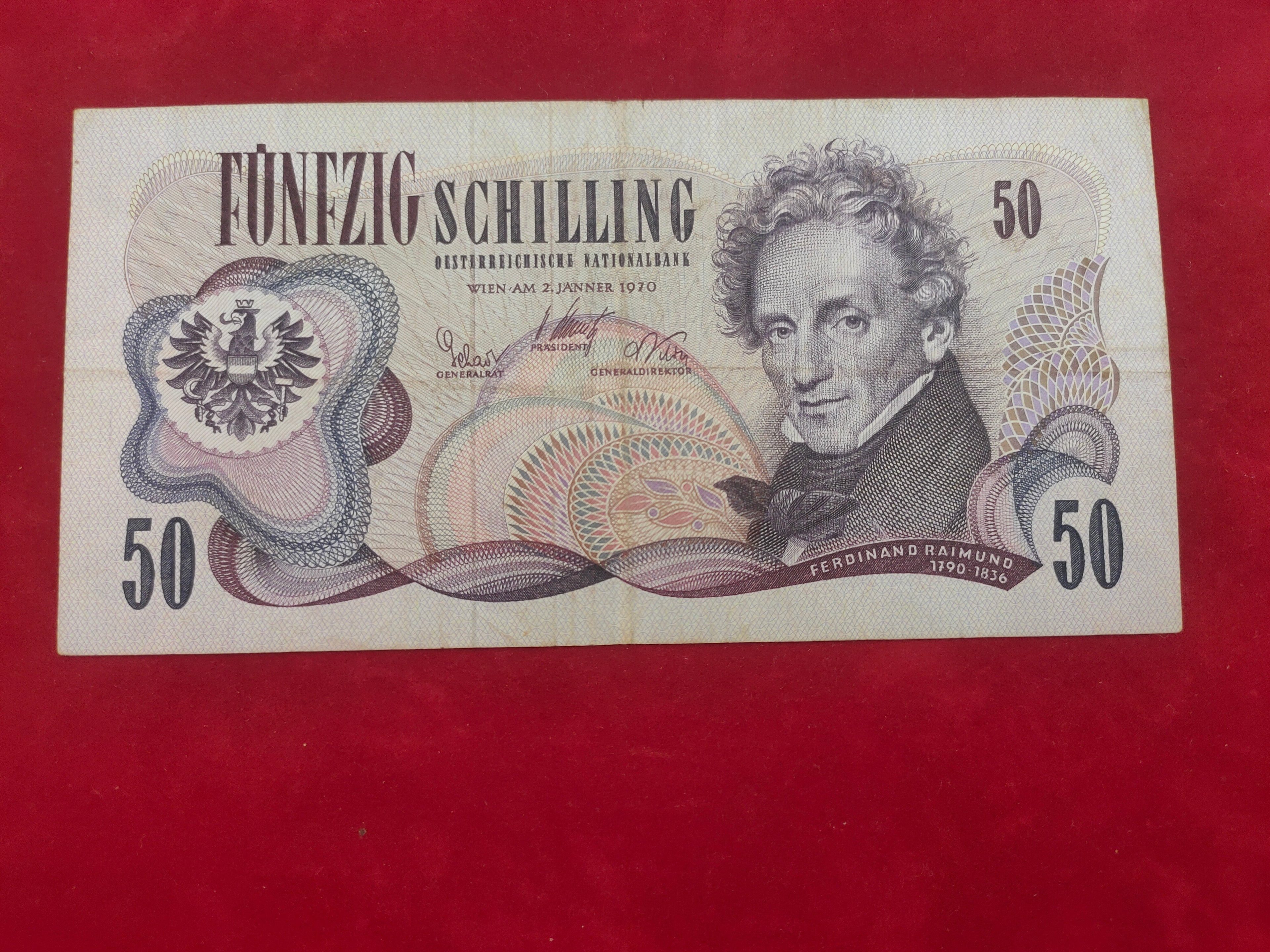 NATIONAL BANK OF AUSTRIA 50 SCHILLING (D455)