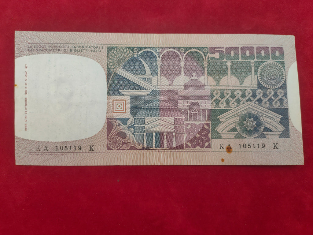 BANK OF ITALY 50000 LIRE (657)