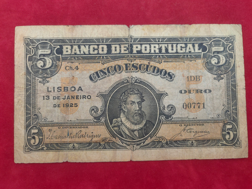BANK OF PORTUGAL 5 ESCUDOS (D863)