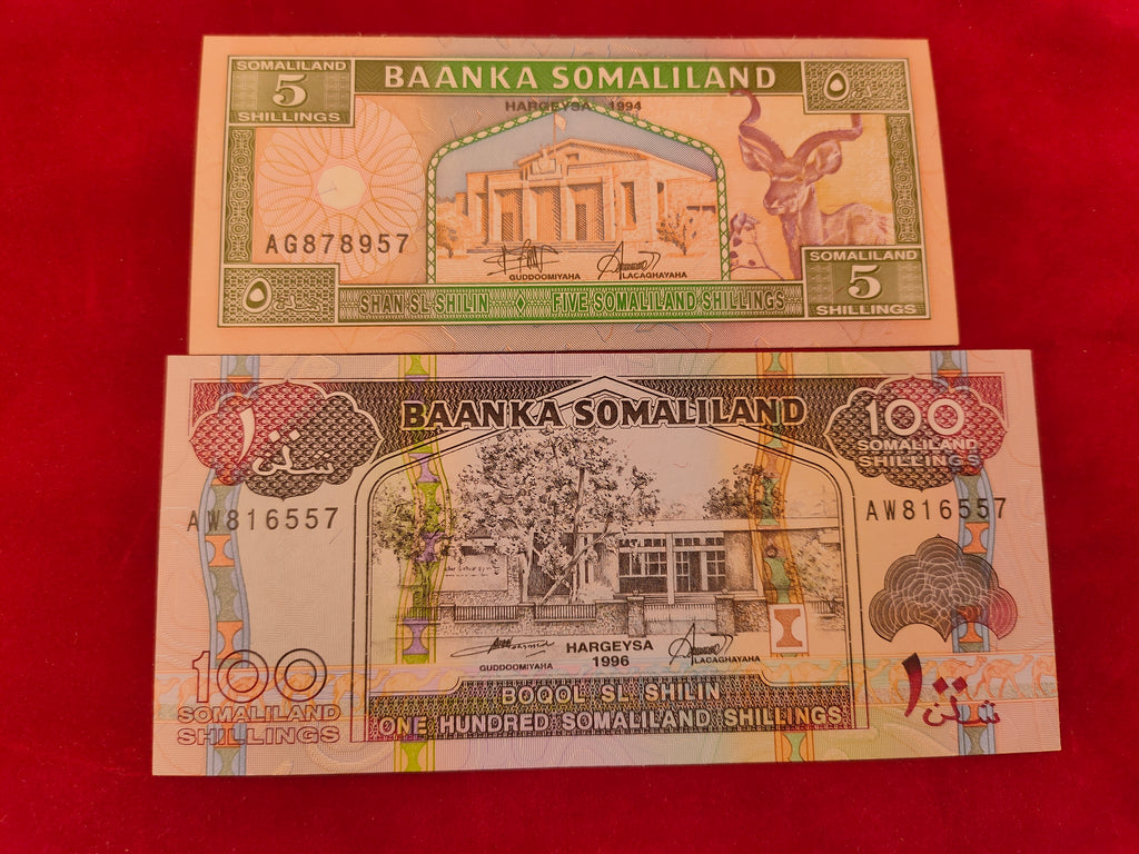 BANK OF SOMALILAND 5, 100 SHILLINGS (C438)