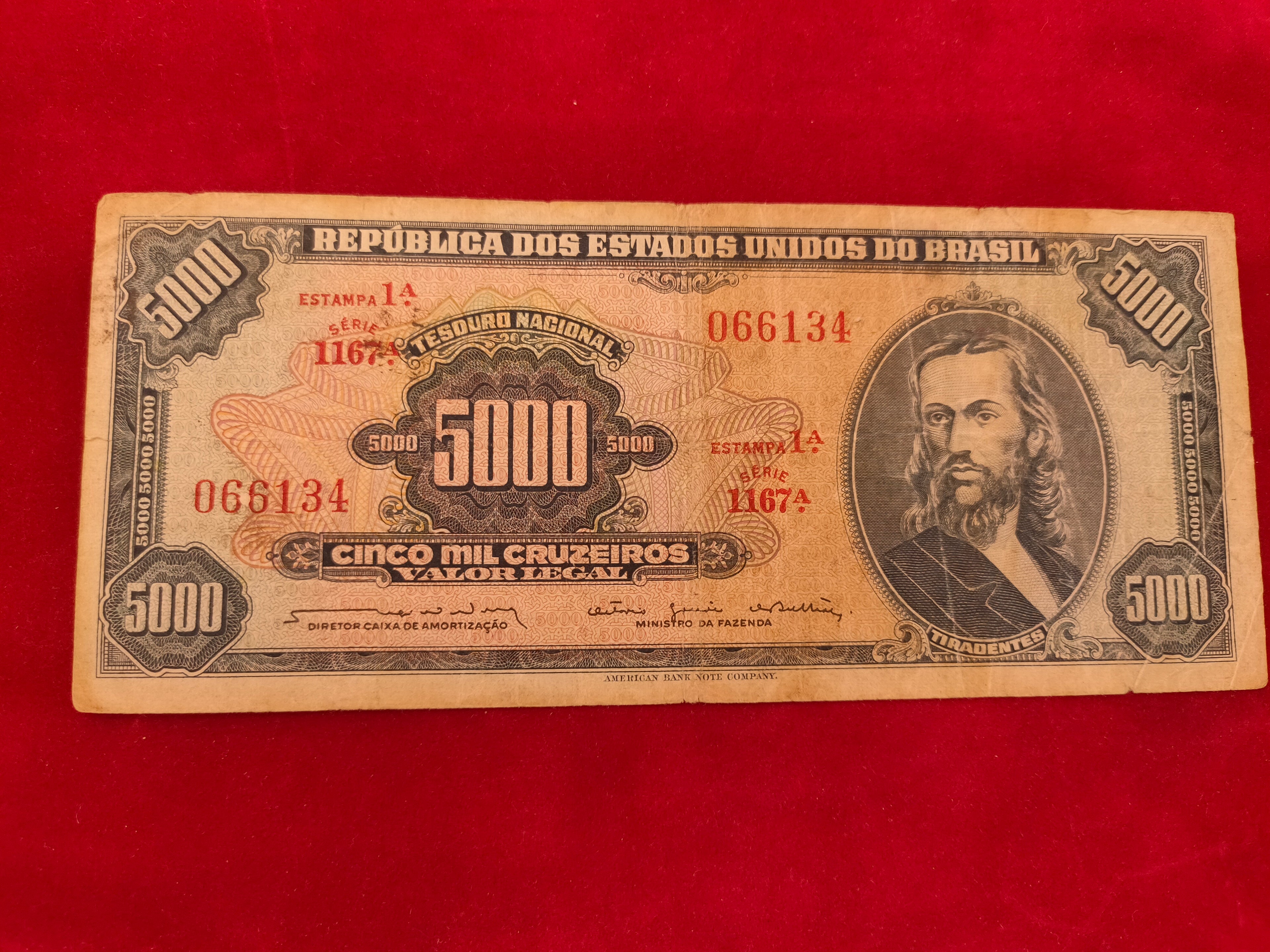 CENTRAL BANK OF BARSIL 5000 DOS (REF:119)