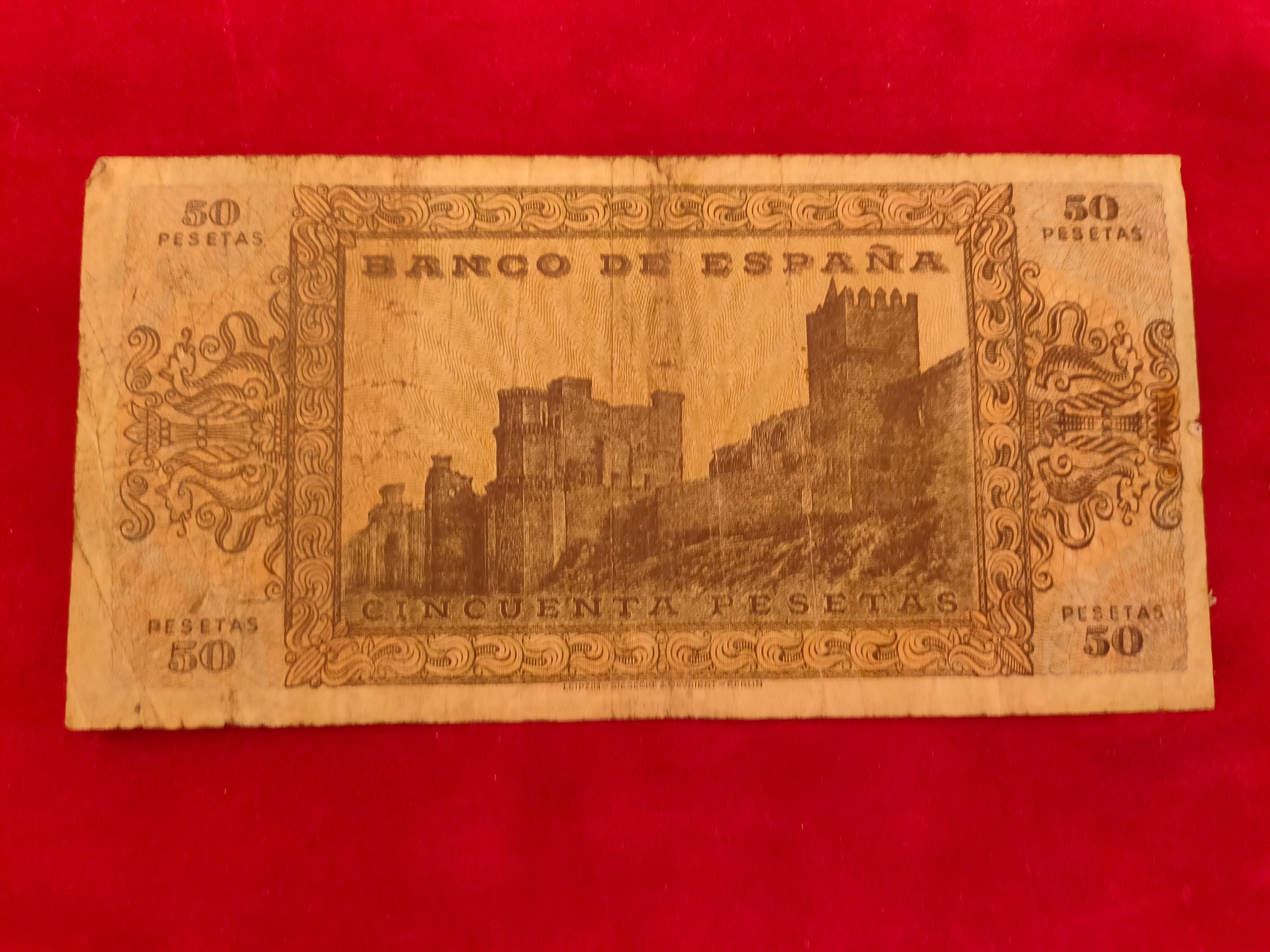 BANK OF SPAIN 50 PESETAS (C093)