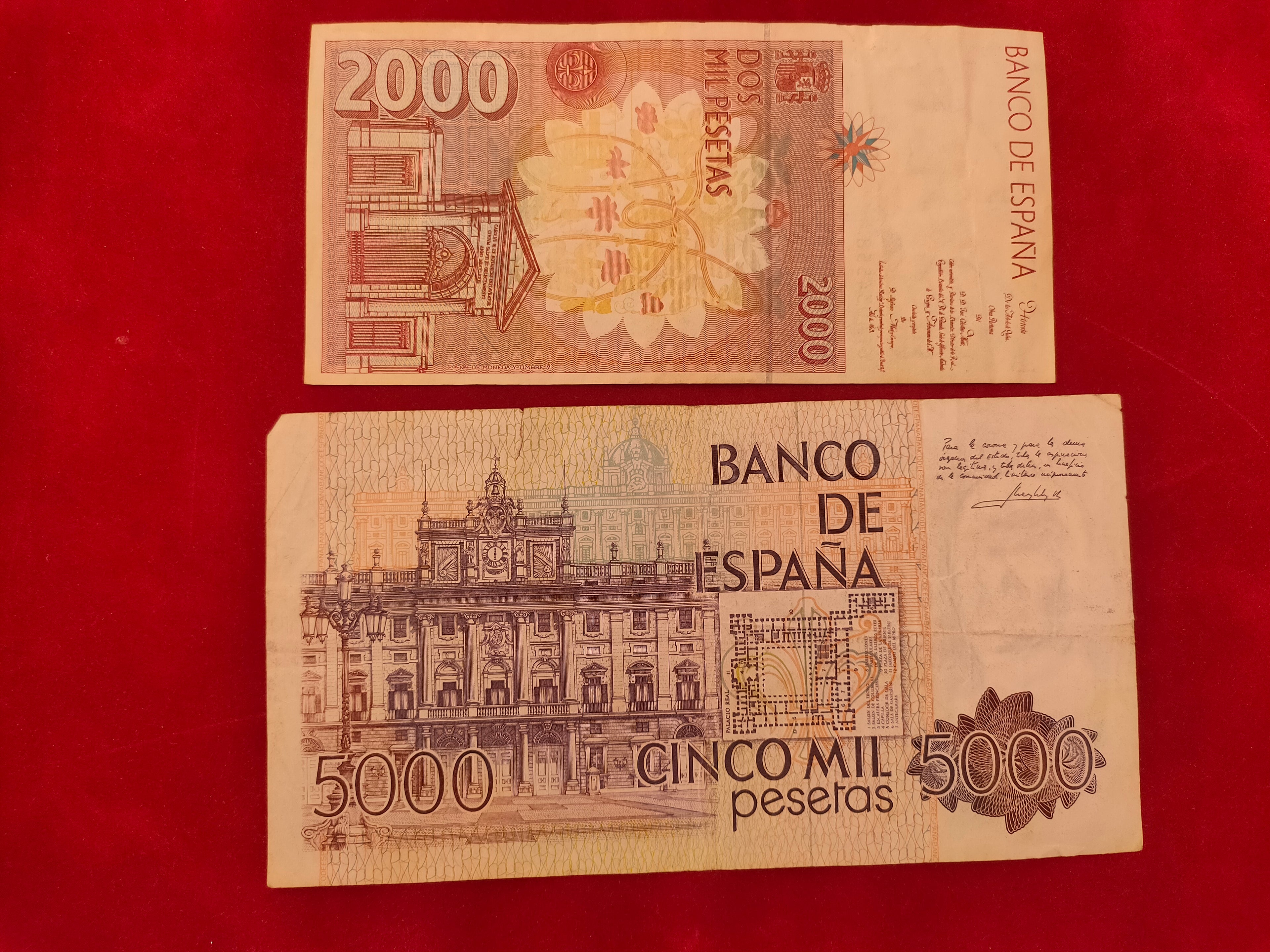 BANK OF SPAIN 1000, 1000, 2000, 5000 (995)